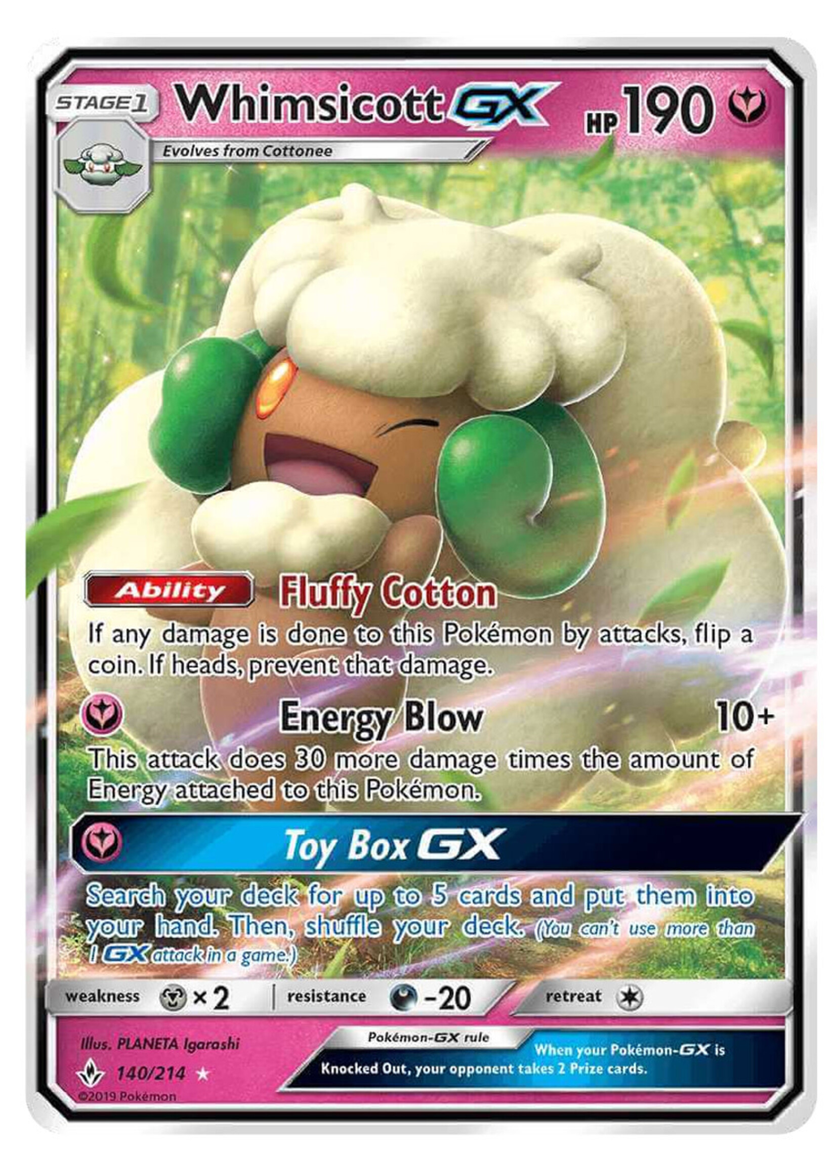 Whimsicott GX 140 (UNB): excellent+