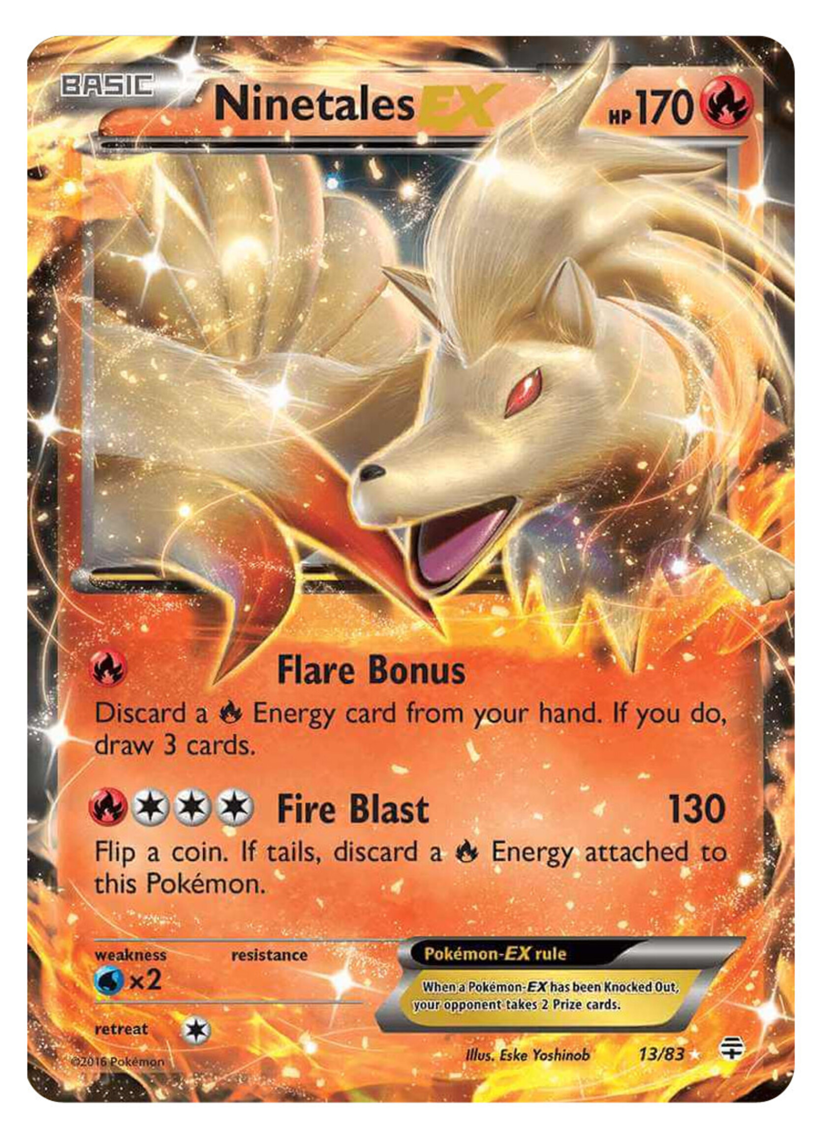 Ninetales EX 13 (GEN): good