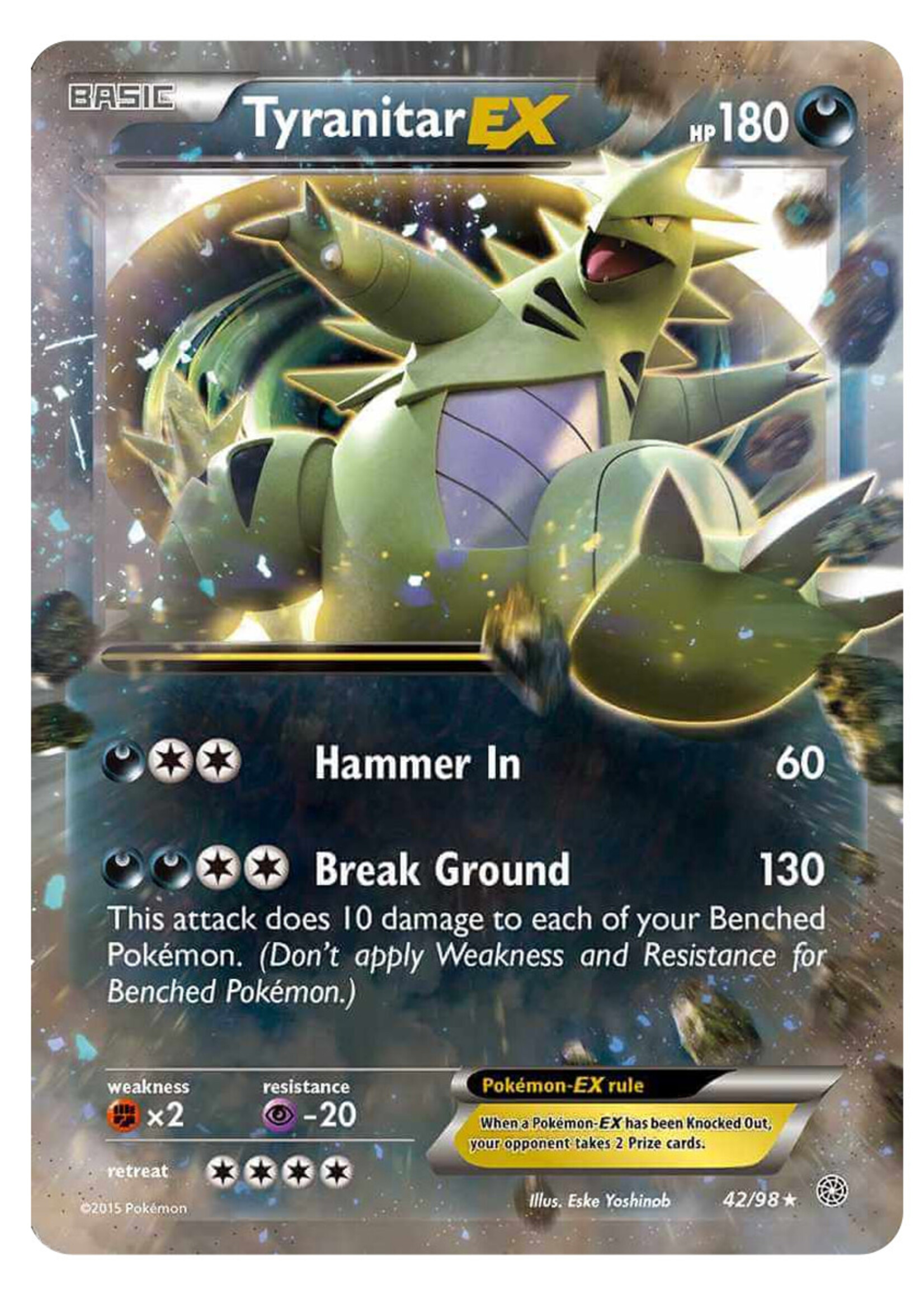 Tyranitar EX 42 (AOR): excellent