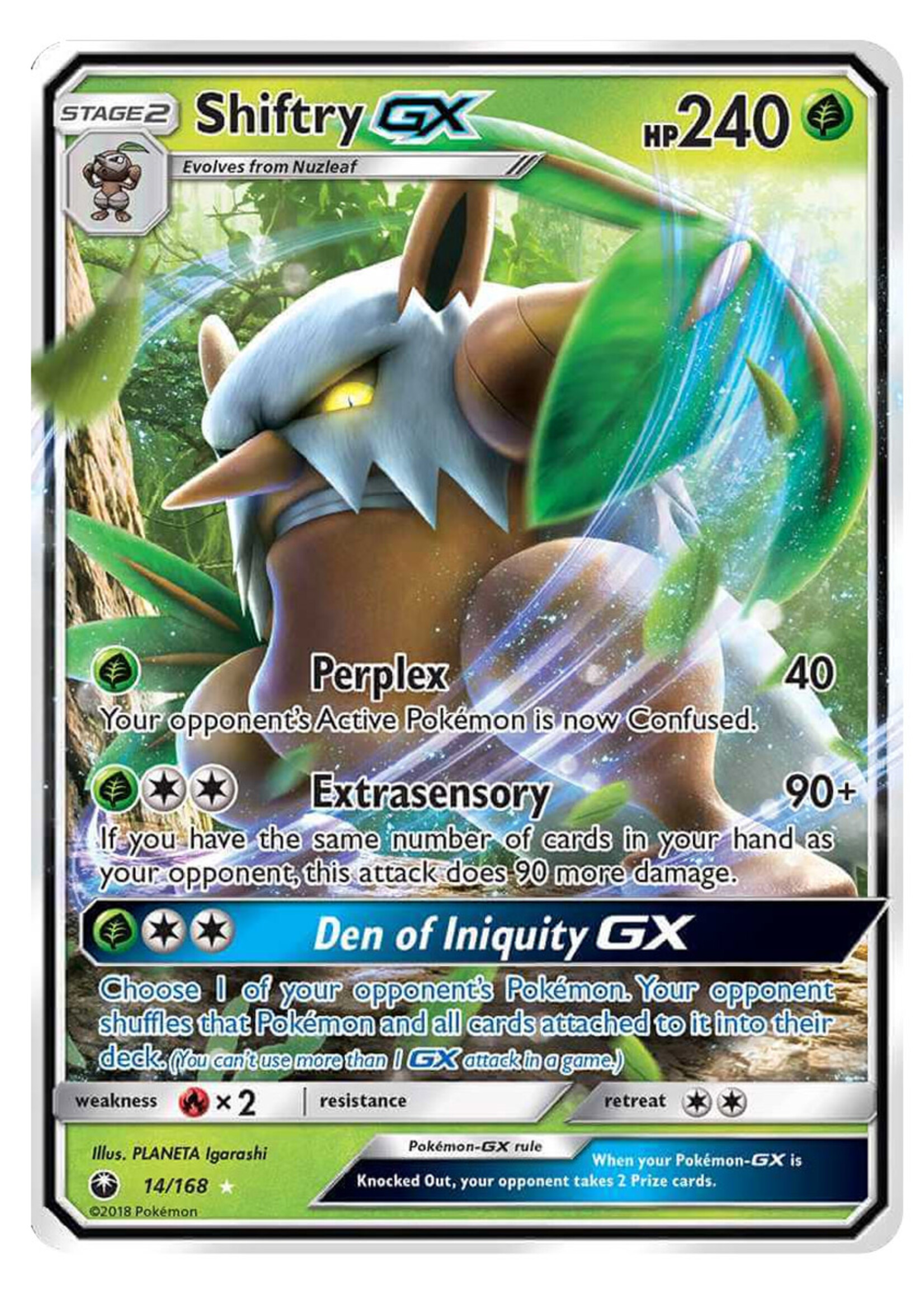 Shiftry GX 14 (CES): played