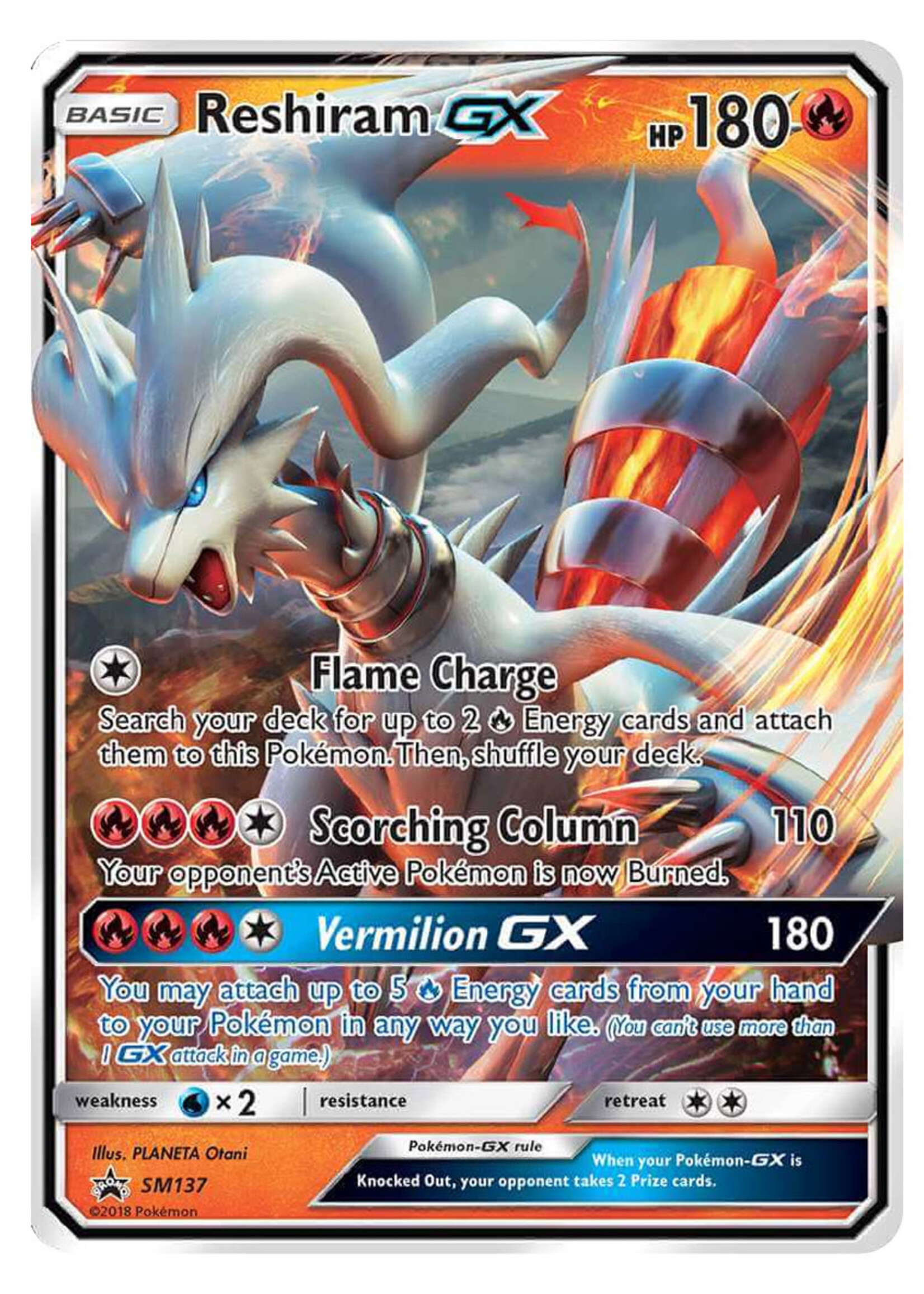 Reshiram GX 137 (SM): excellent