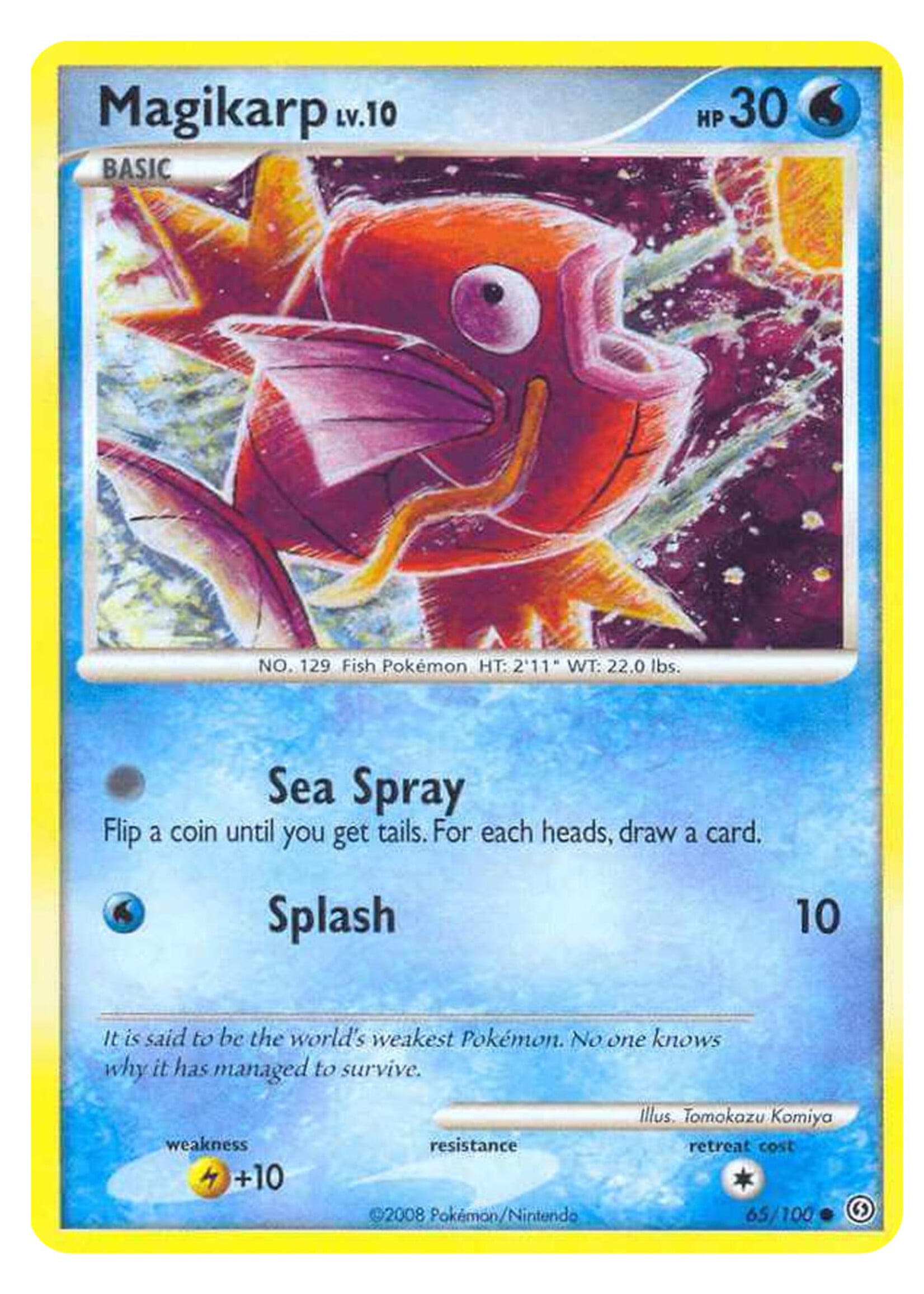 Magikarp Lv. 10 65 (STF) Reverse Holo: good
