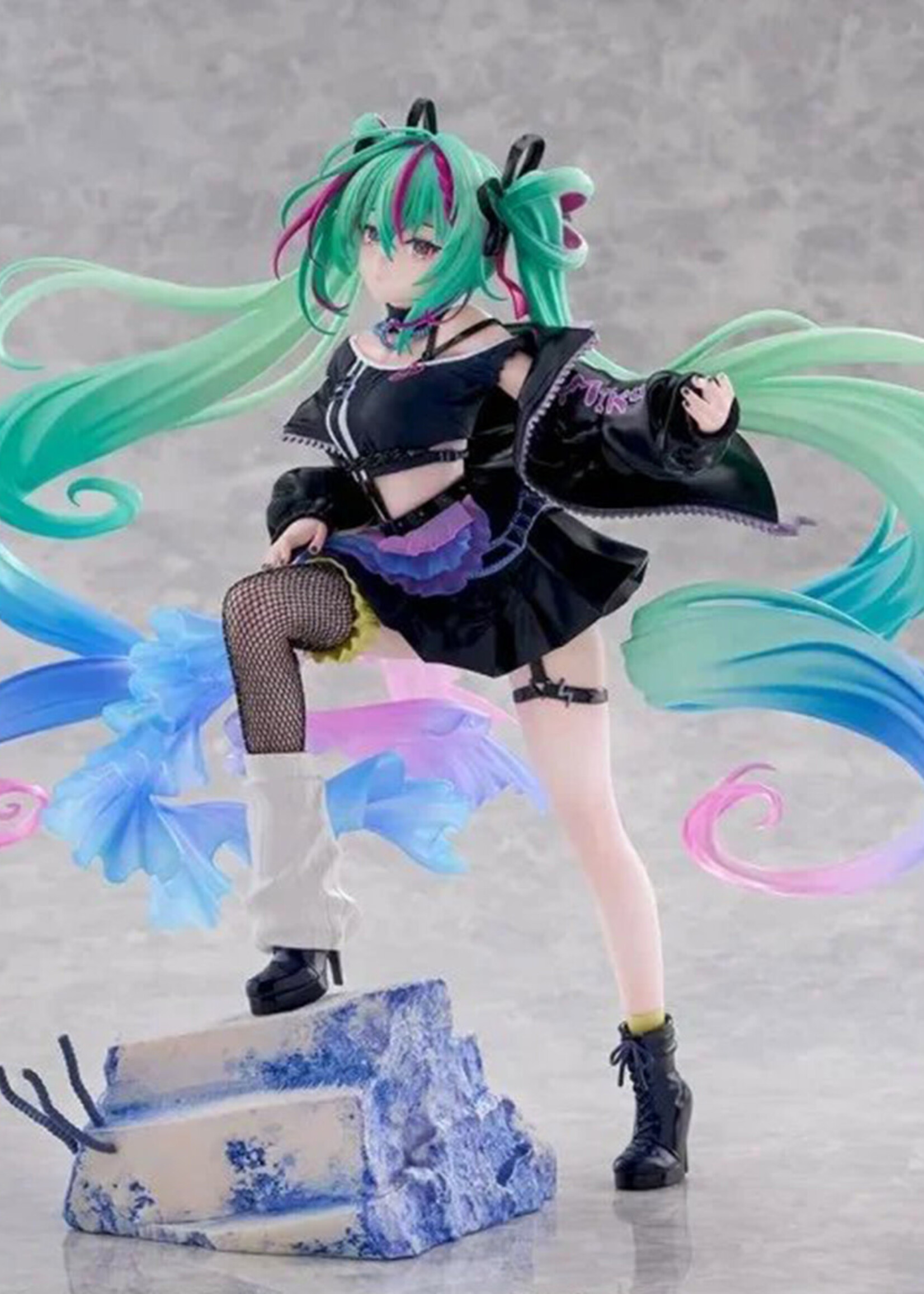 Character Vocal Hatsune Miku Figurizma Statue Hatsune Miku Punk 23cm