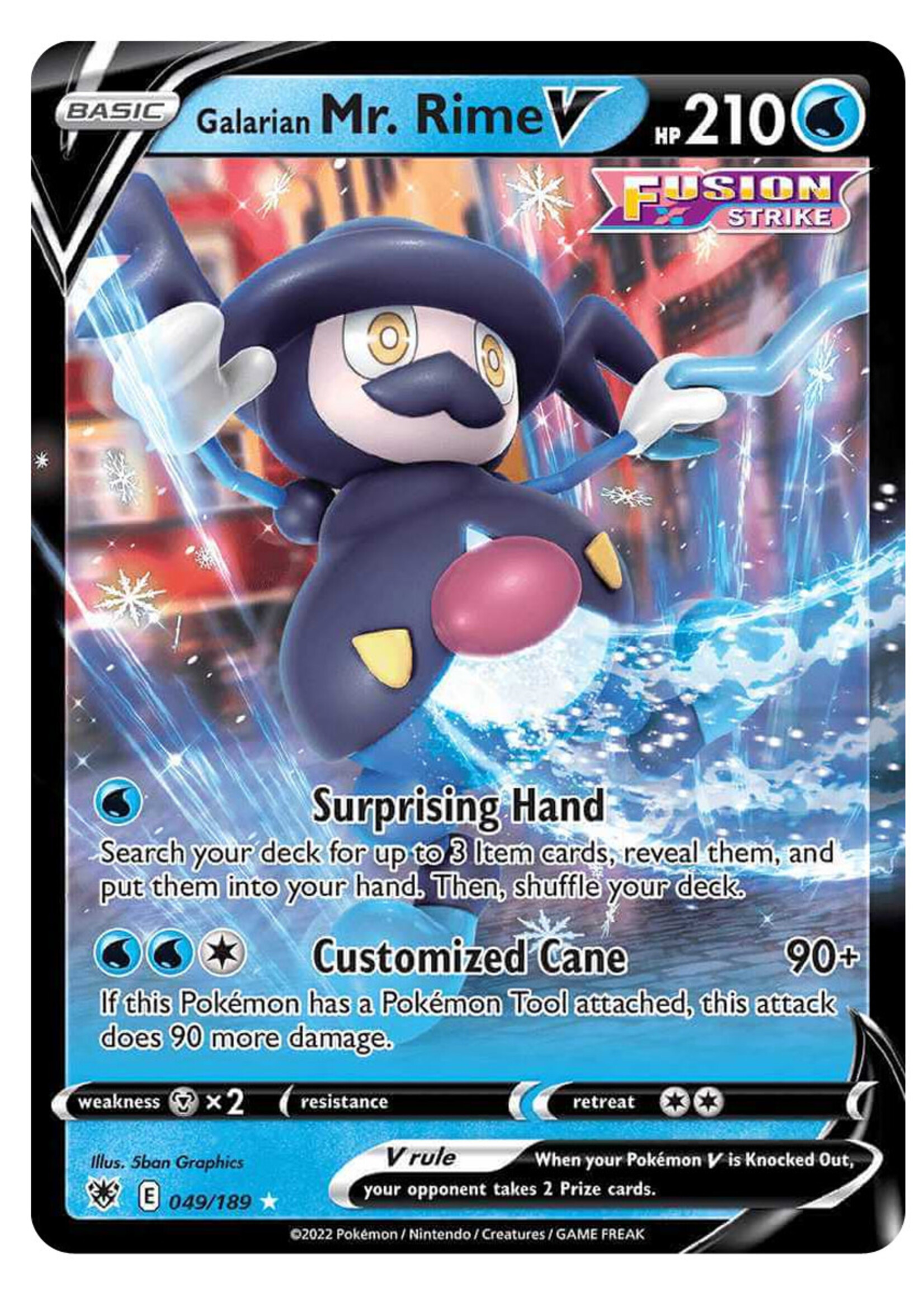 Galarian Mr. Rime 49 (ASR): near mint