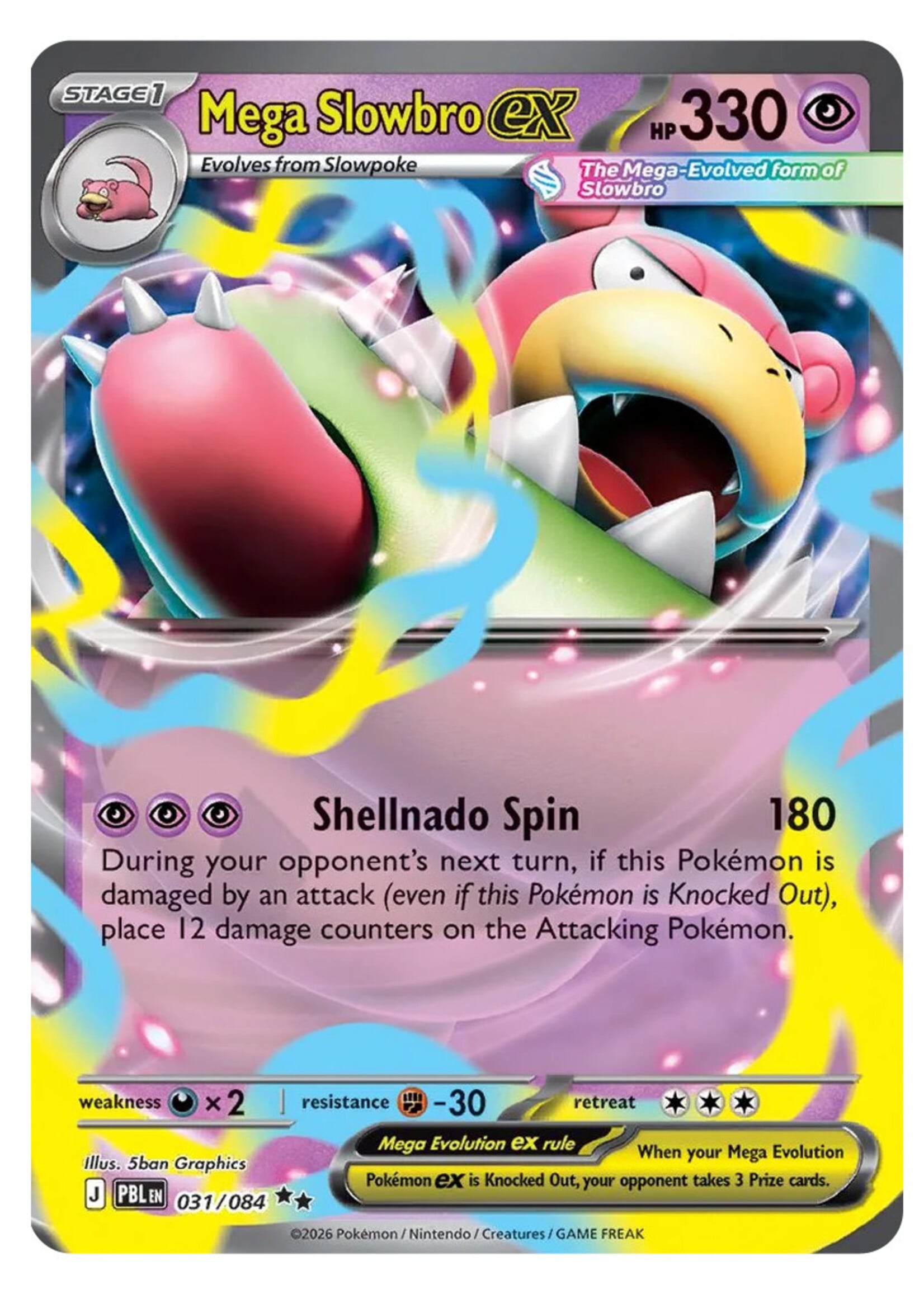 Mega Slowbro Ex 31 (PBL): near mint