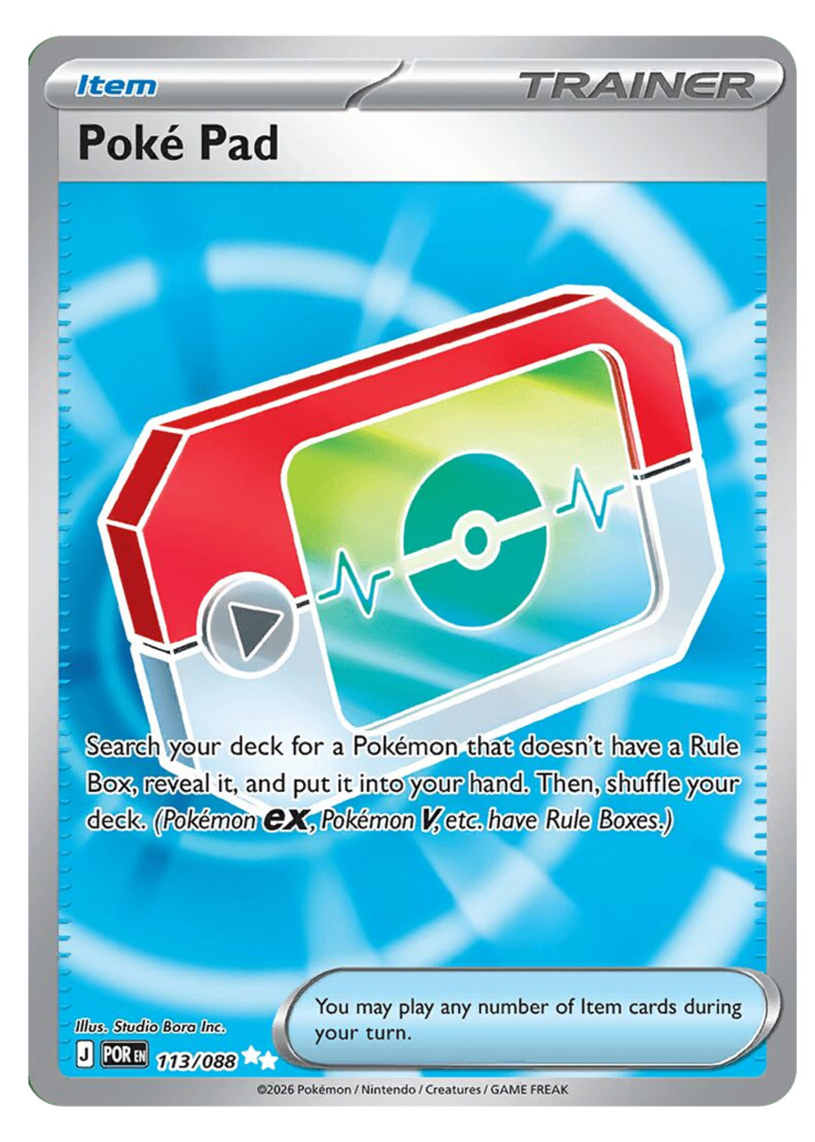 Poké Pad 113 (POR): near mint