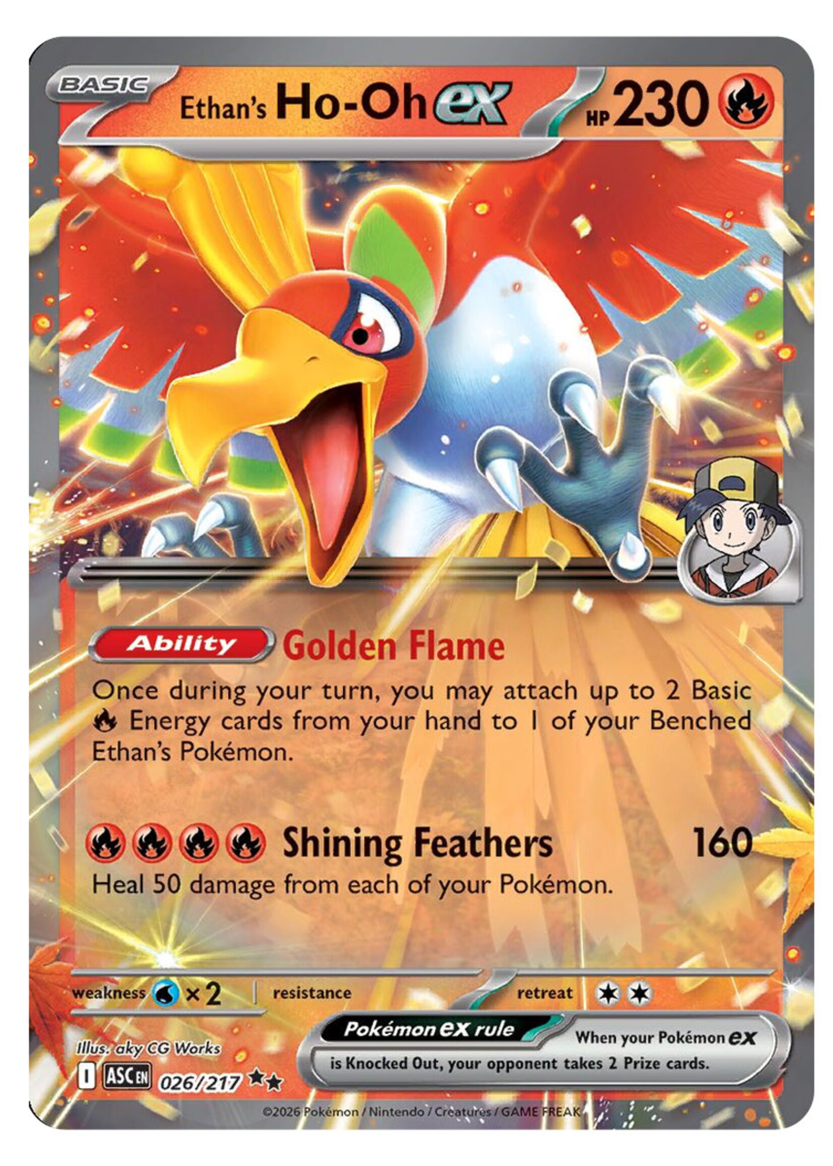 Ethan's Ho-Oh Ex 26 (ASC): near mint