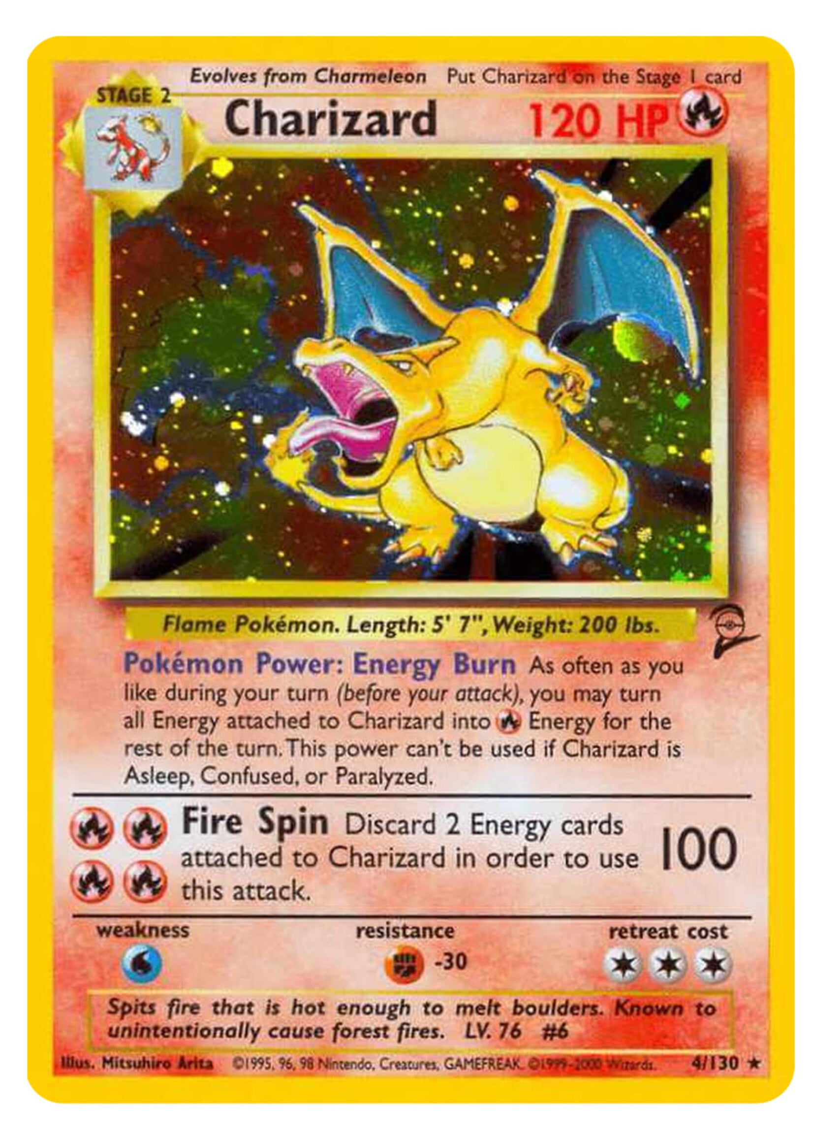 Charizard 4 (BS2): excellent