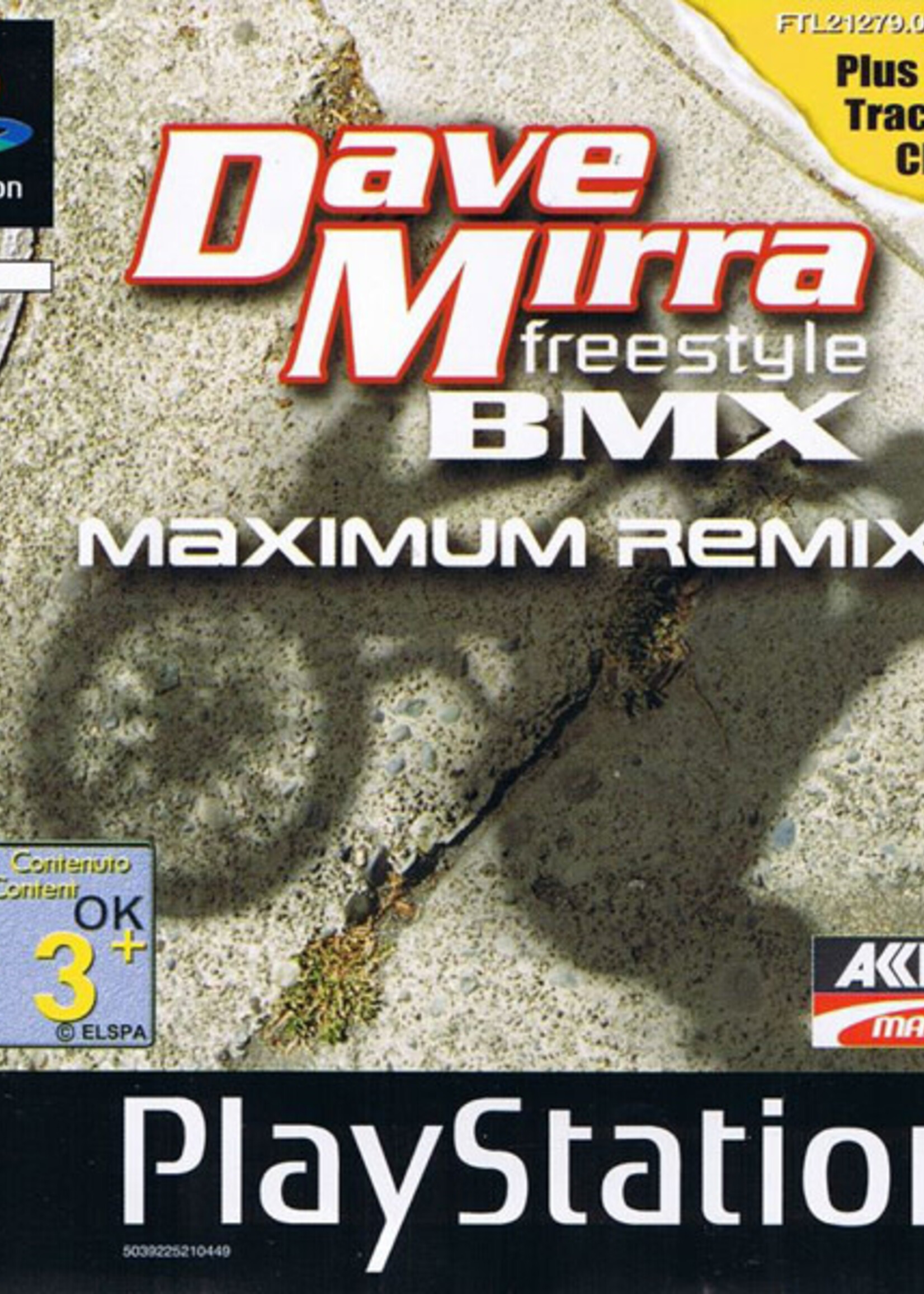Dave Mirra Freestyle Bmx Maximum Remix PS1 (Disk + Handleiding)