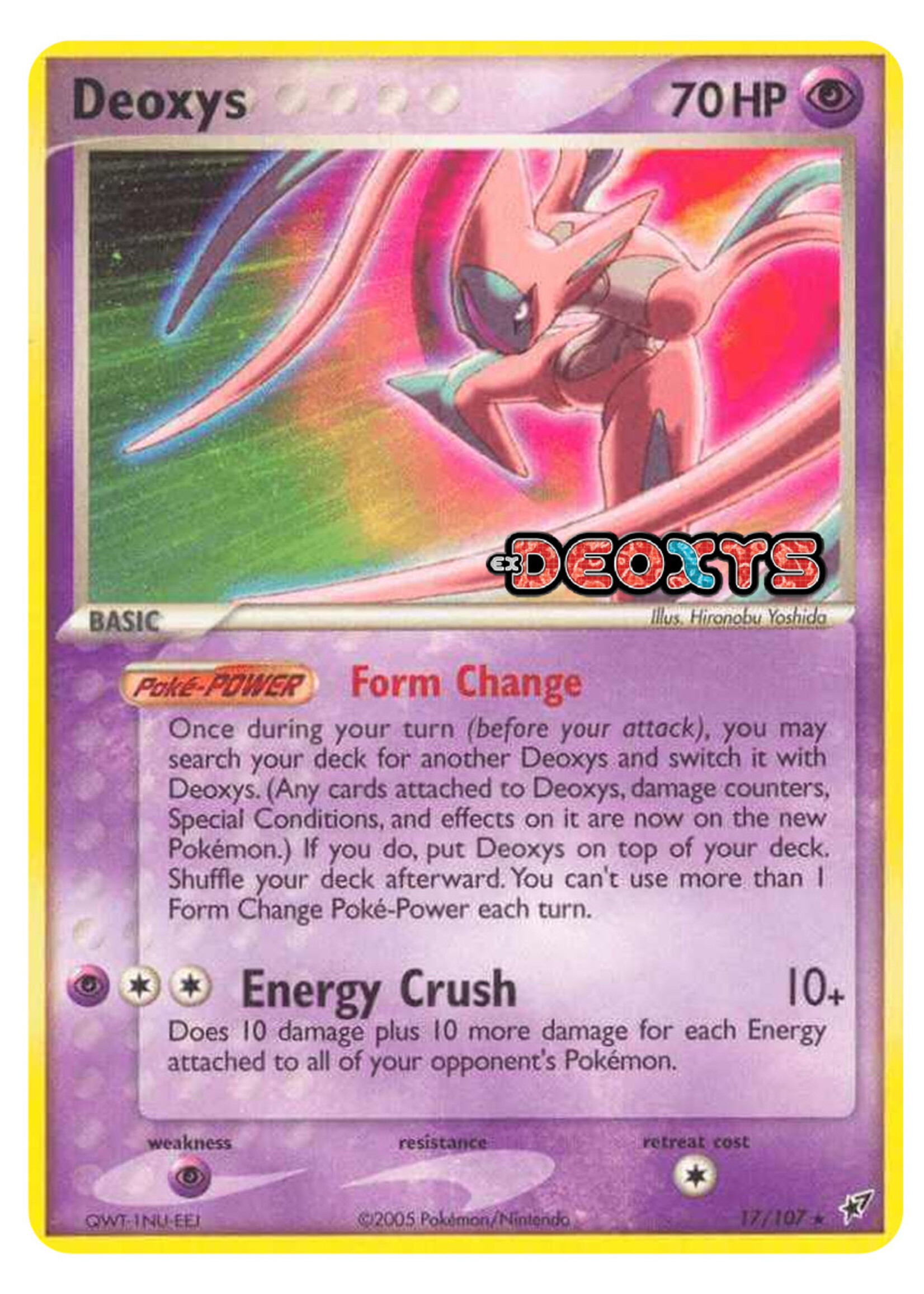Deoxys 17 (DX) Stamped: excellent+