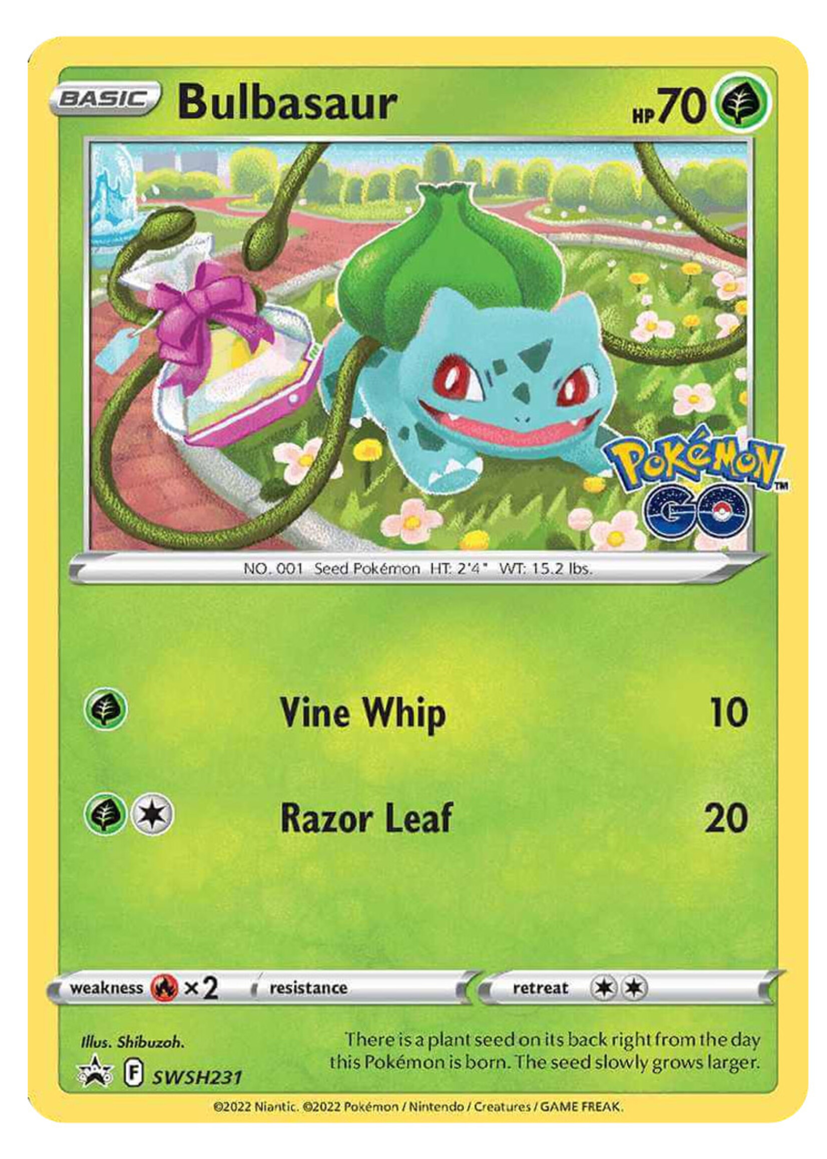 Bulbasaur 231 (SWSH): excellent+