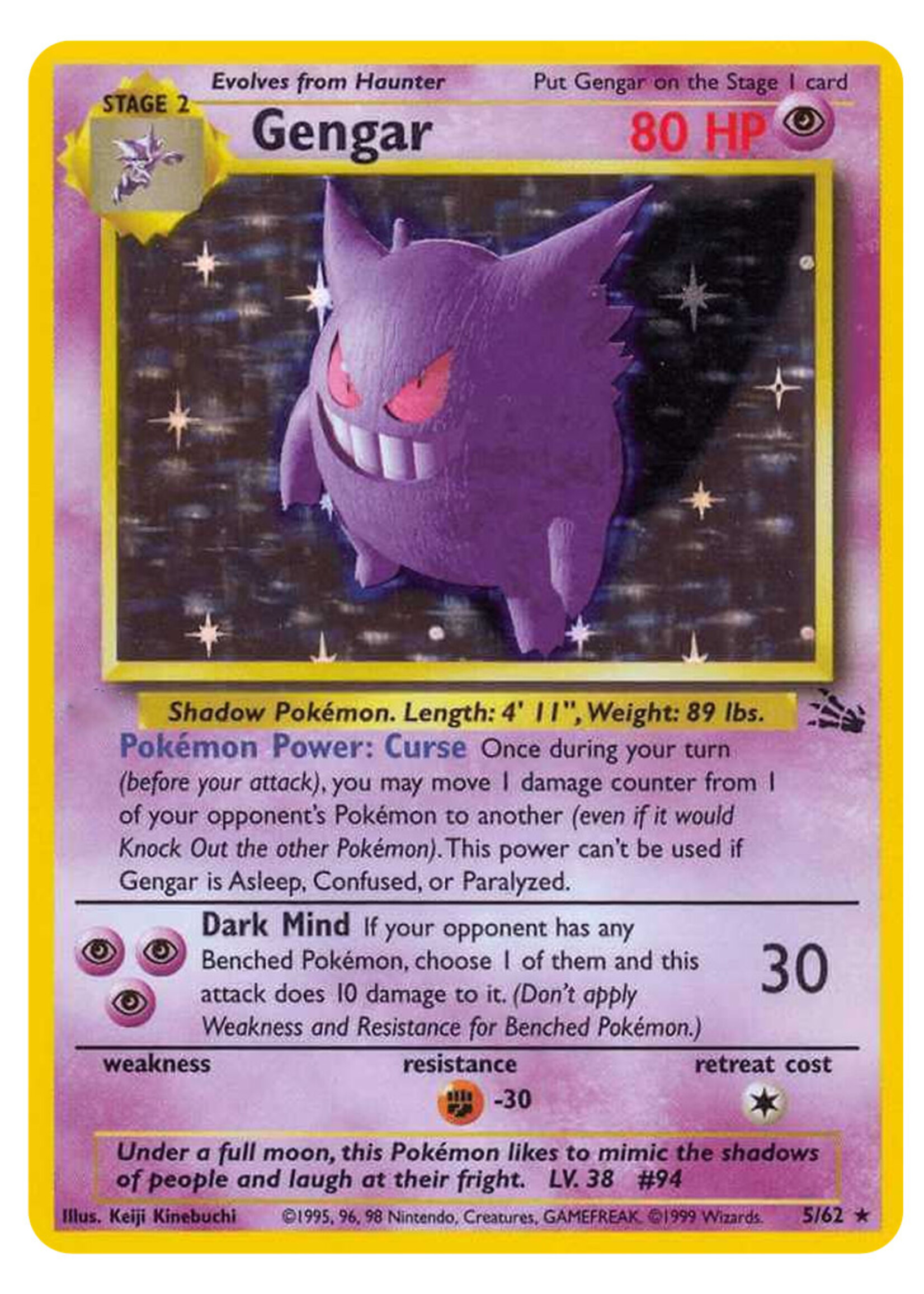 Gengar 5 (FO): light played