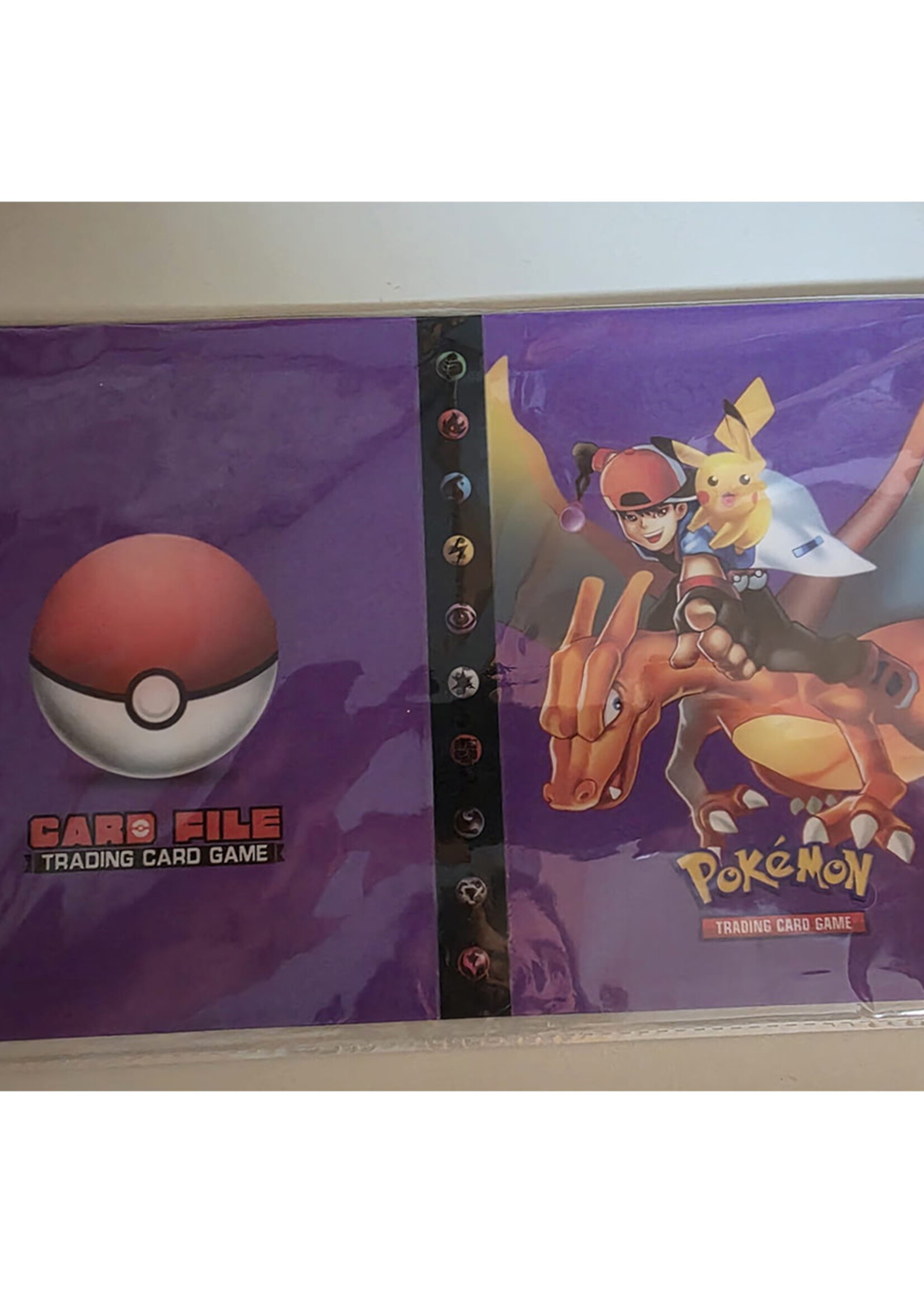 Pokemonmap voor 240 kaarten Ash & Charizard Paars
