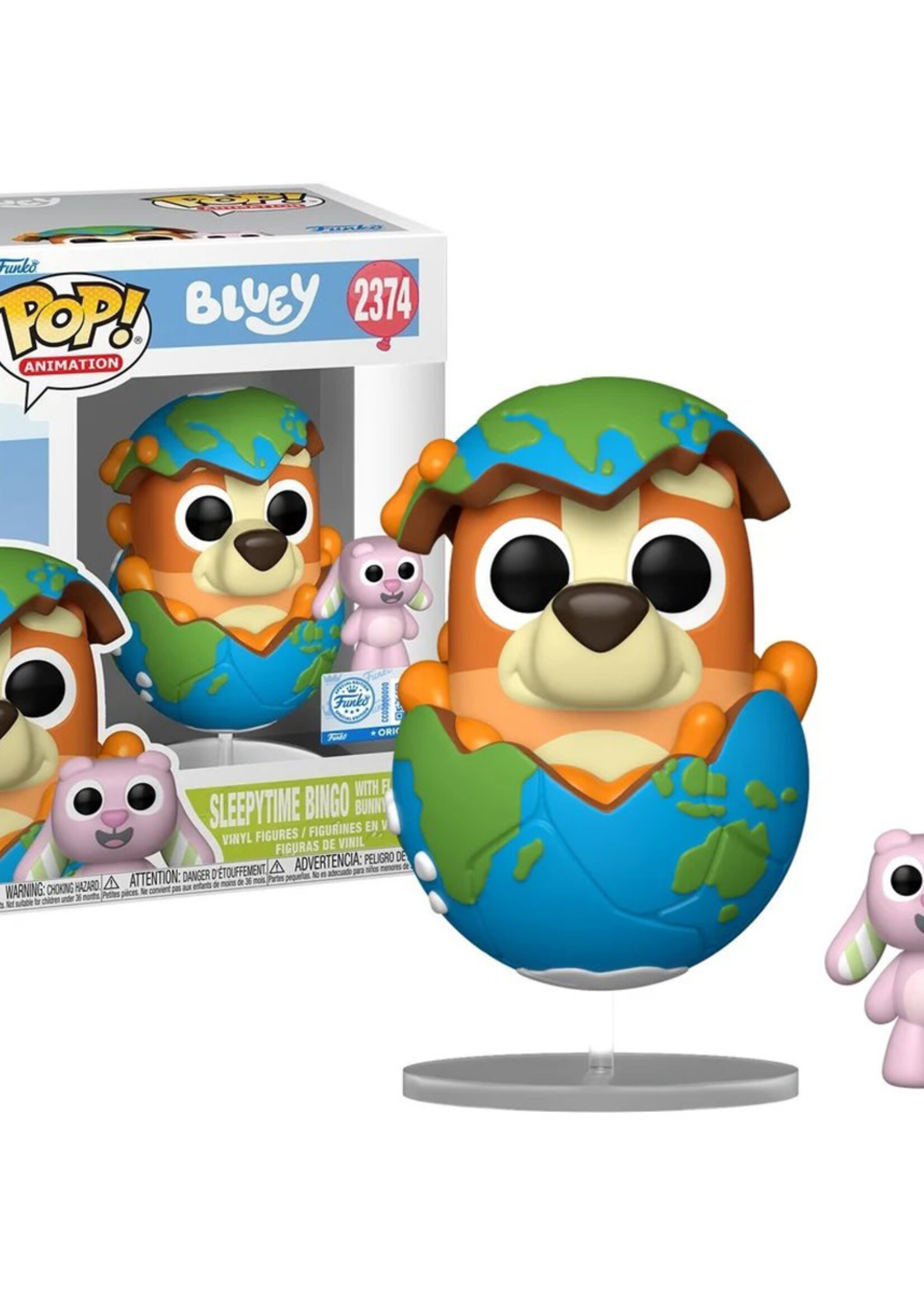 Bluey Funko Pop N° 2374 Sleepytime Bingo With Floppy Bunny
