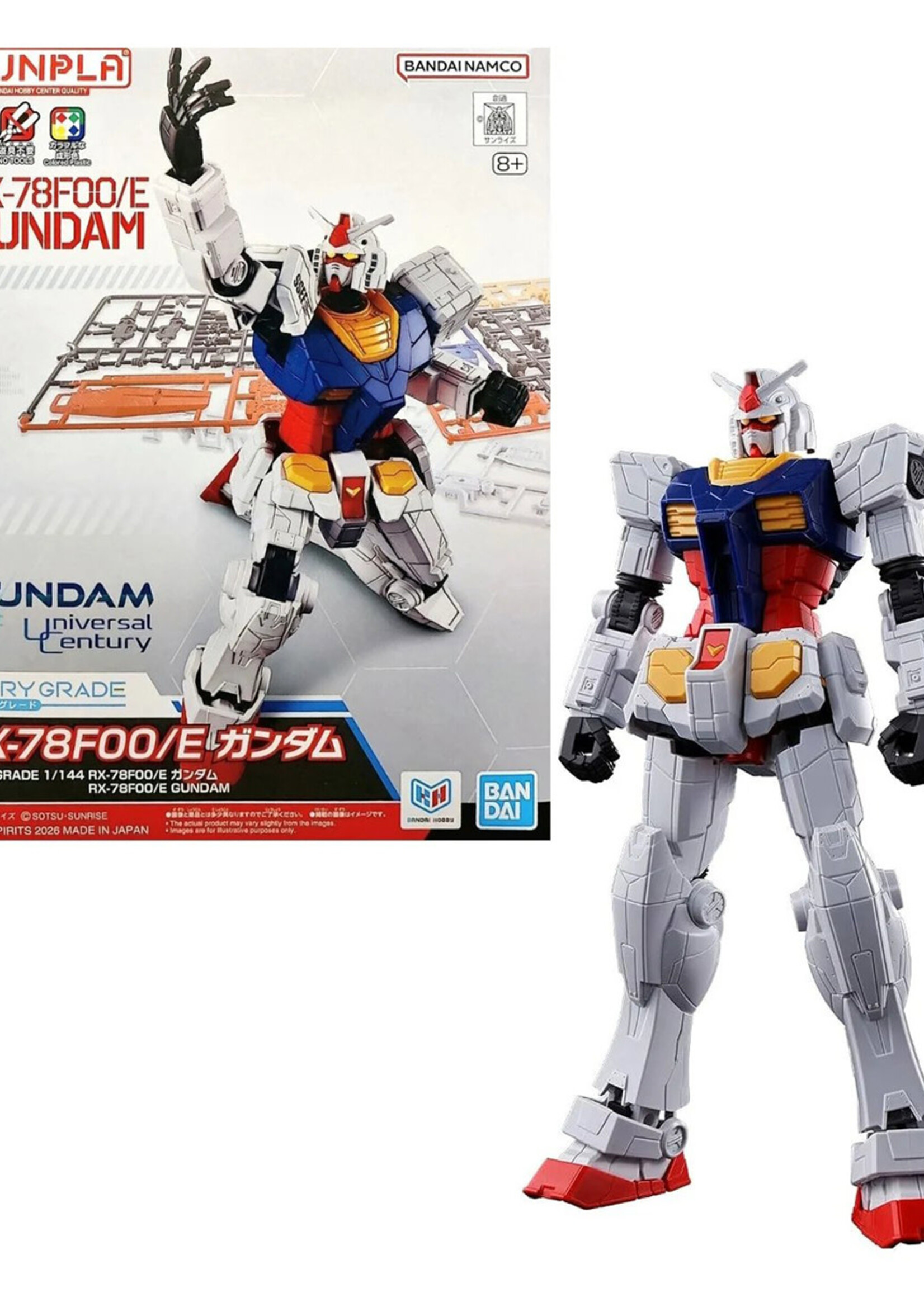 Gundam Entry Grade 1/144 RX-78F00/E Gundam Model Kit