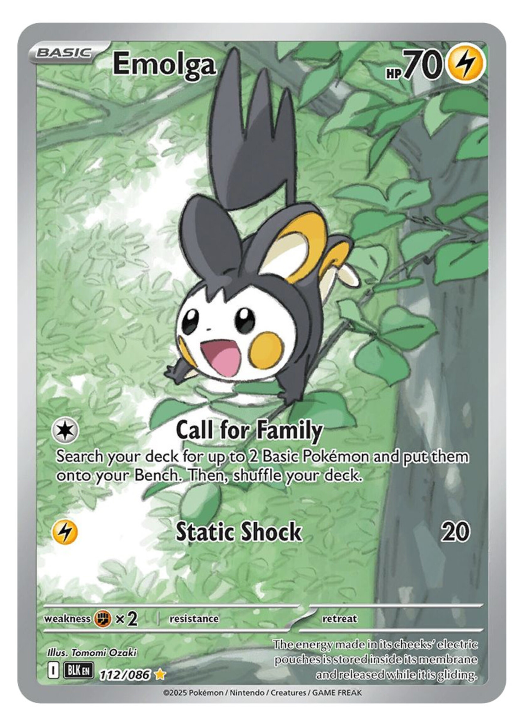 Emolga 112 (BLK): near mint