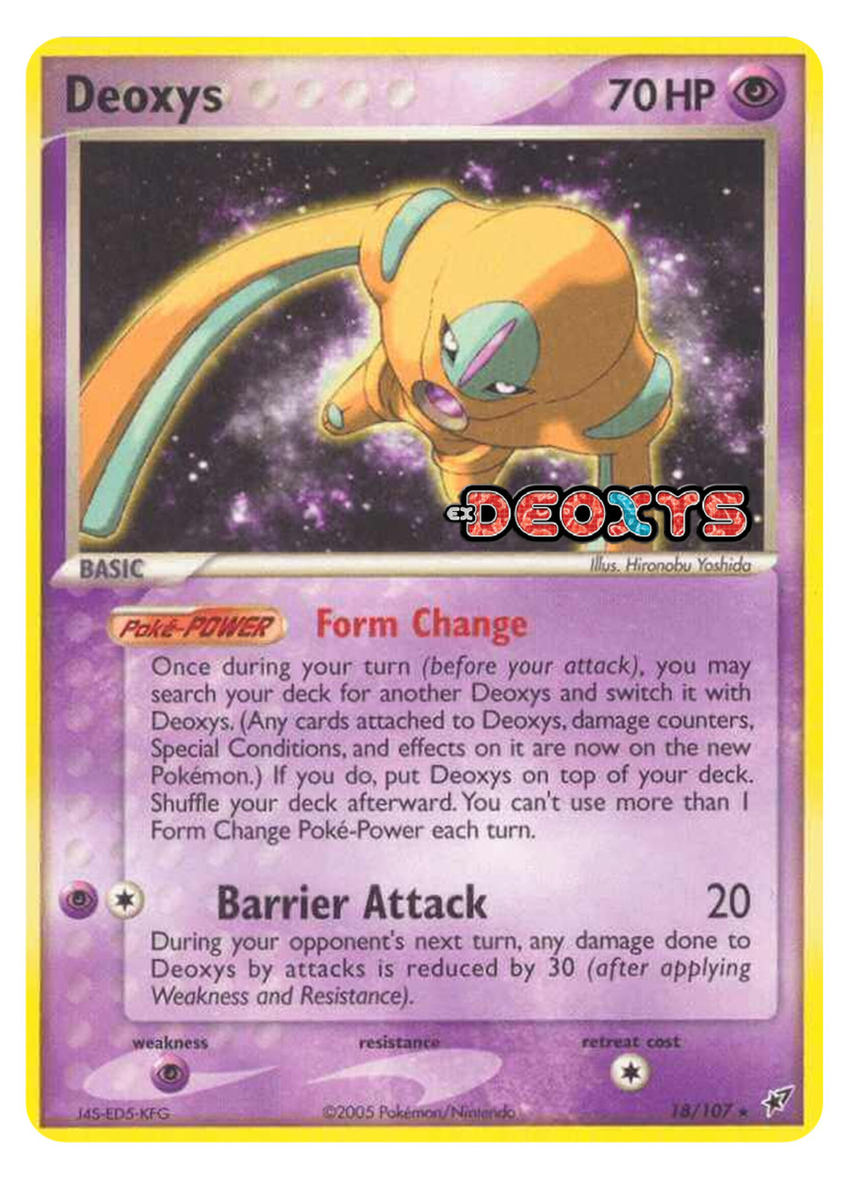 Deoxys 18 (DX) Stamped: excellent+