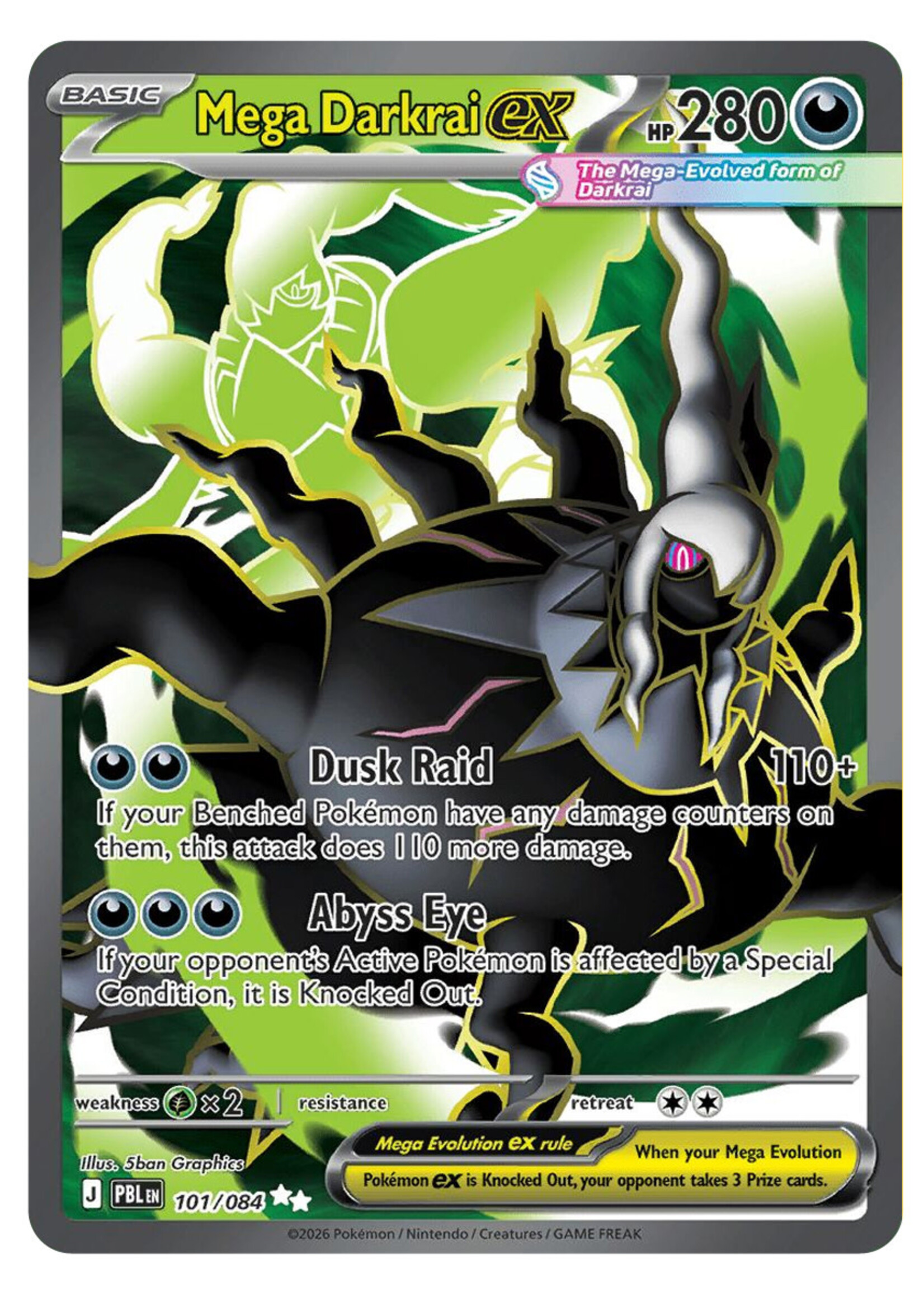 Mega Darkrai Ex 101 (PBL): near mint