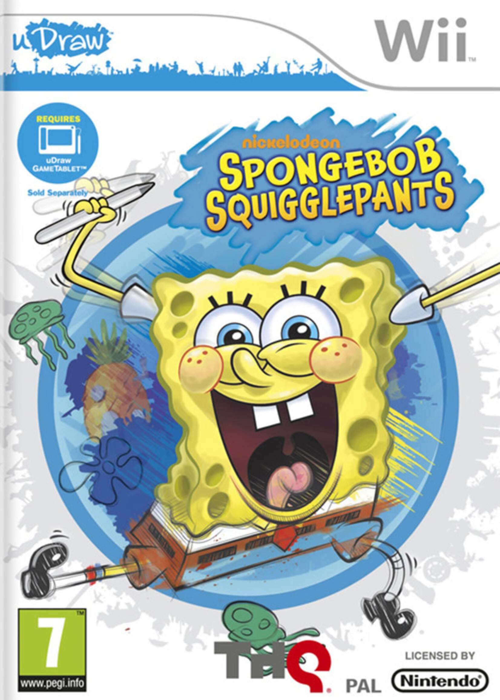 U Draw Spongebob De Onnozele Krabbelaar Wii