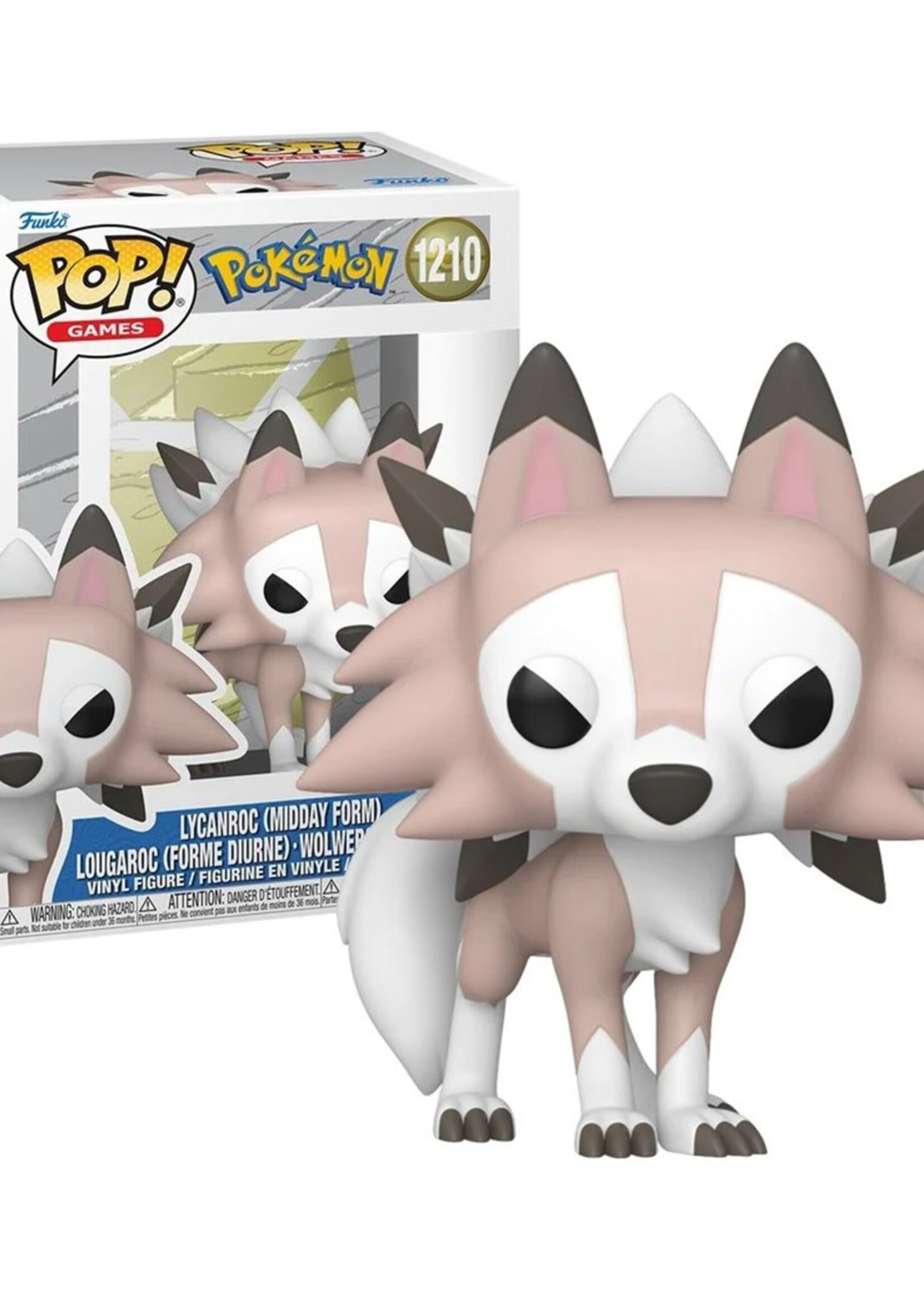 Pokemon Funko Pop Games N° 1210 Lycanroc Midday Form