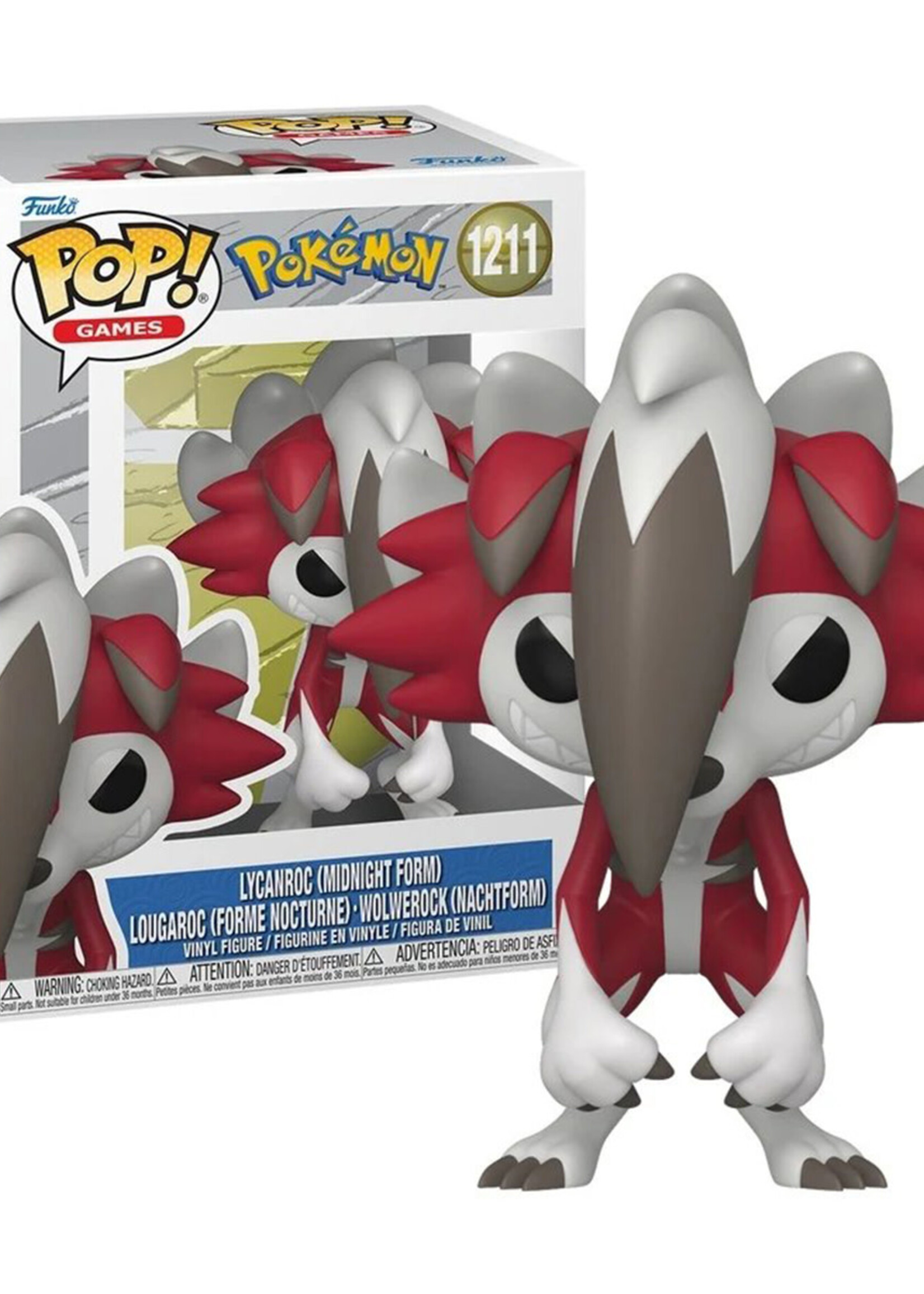 Pokemon Funko Pop Games N° 1211 Lycanroc Midnight Form