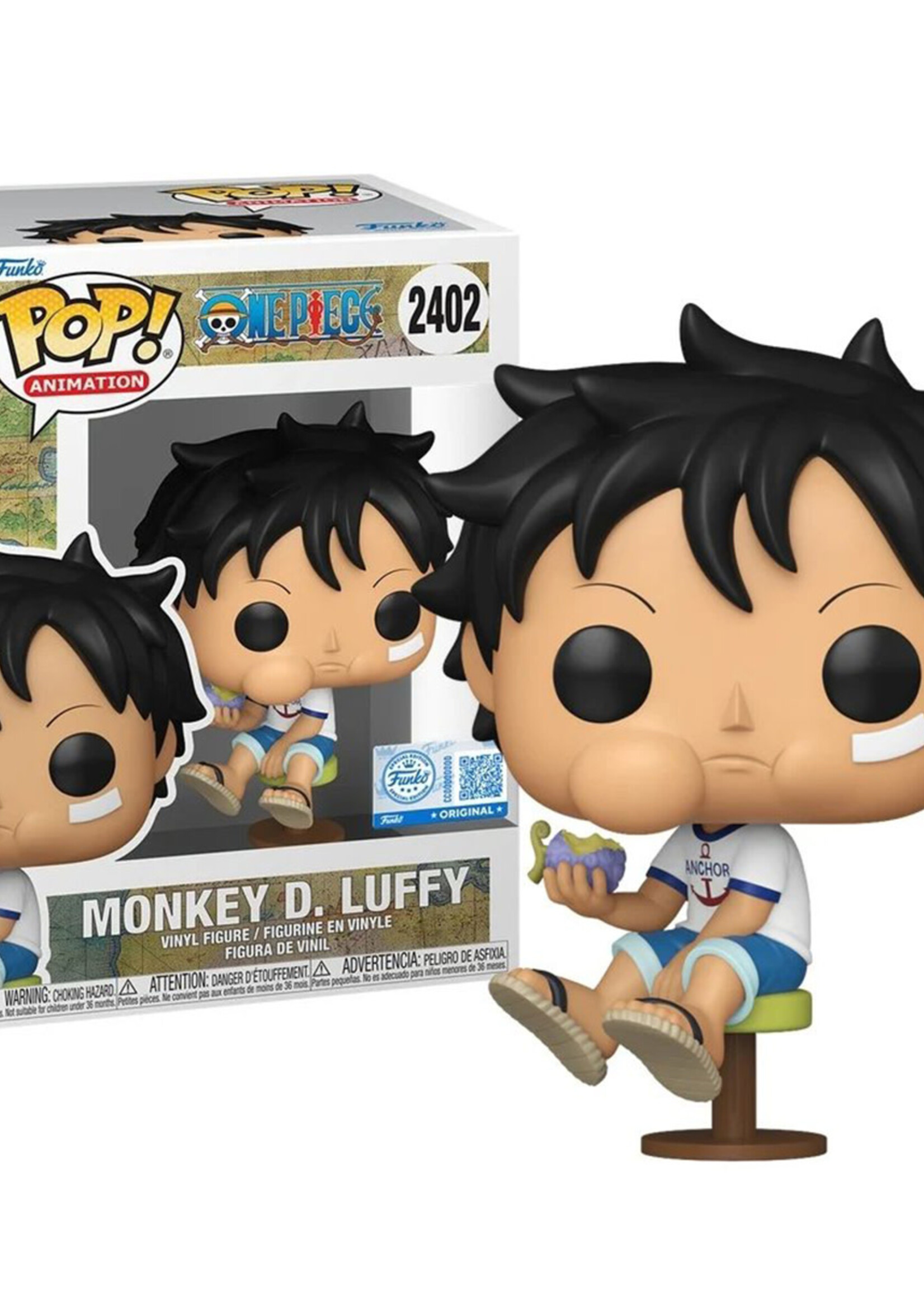 One Piece Funko Pop N° 2402 Kid Luffy Eating Devil Fruit