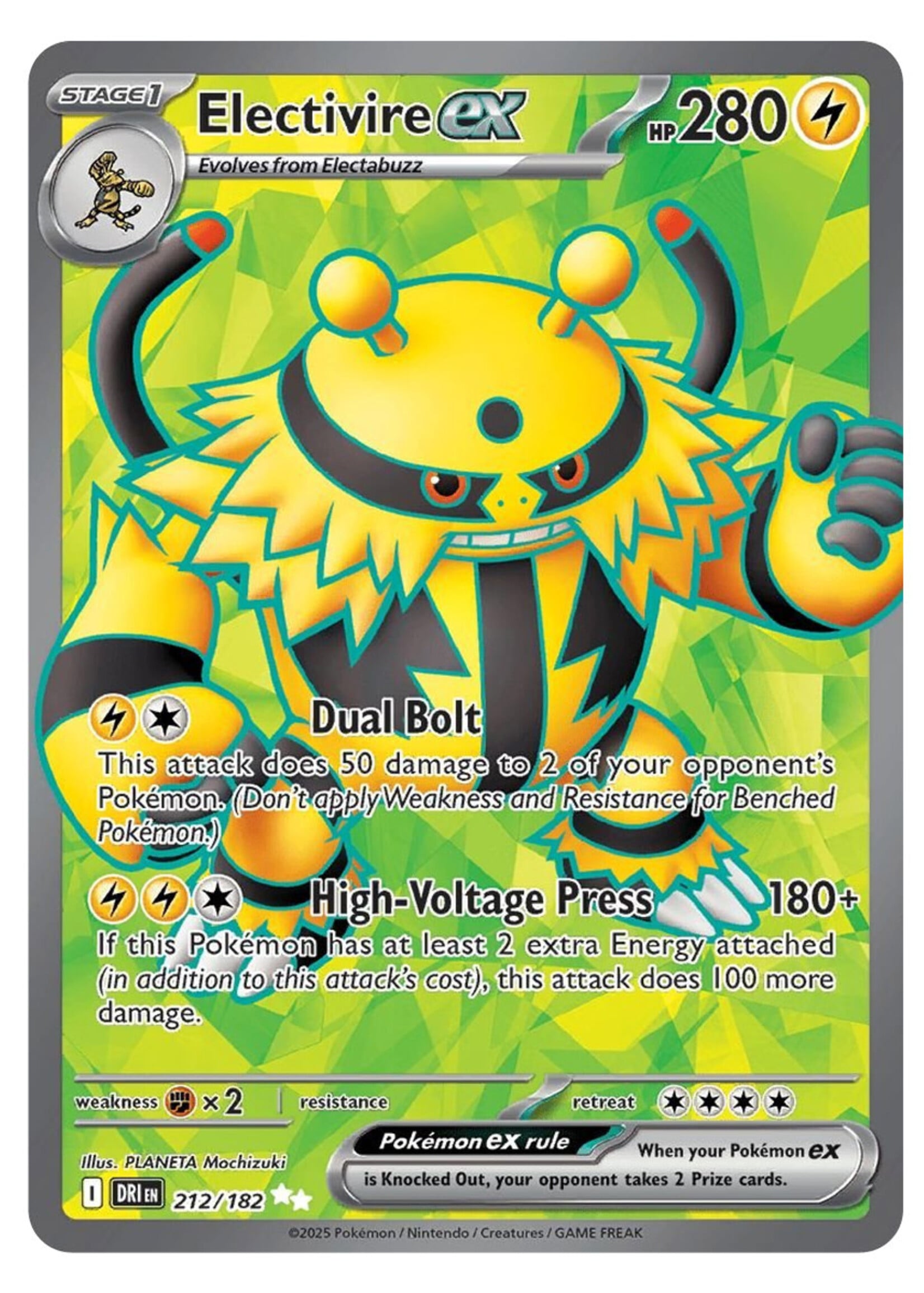 Electivire Ex 212 (DRI): near mint