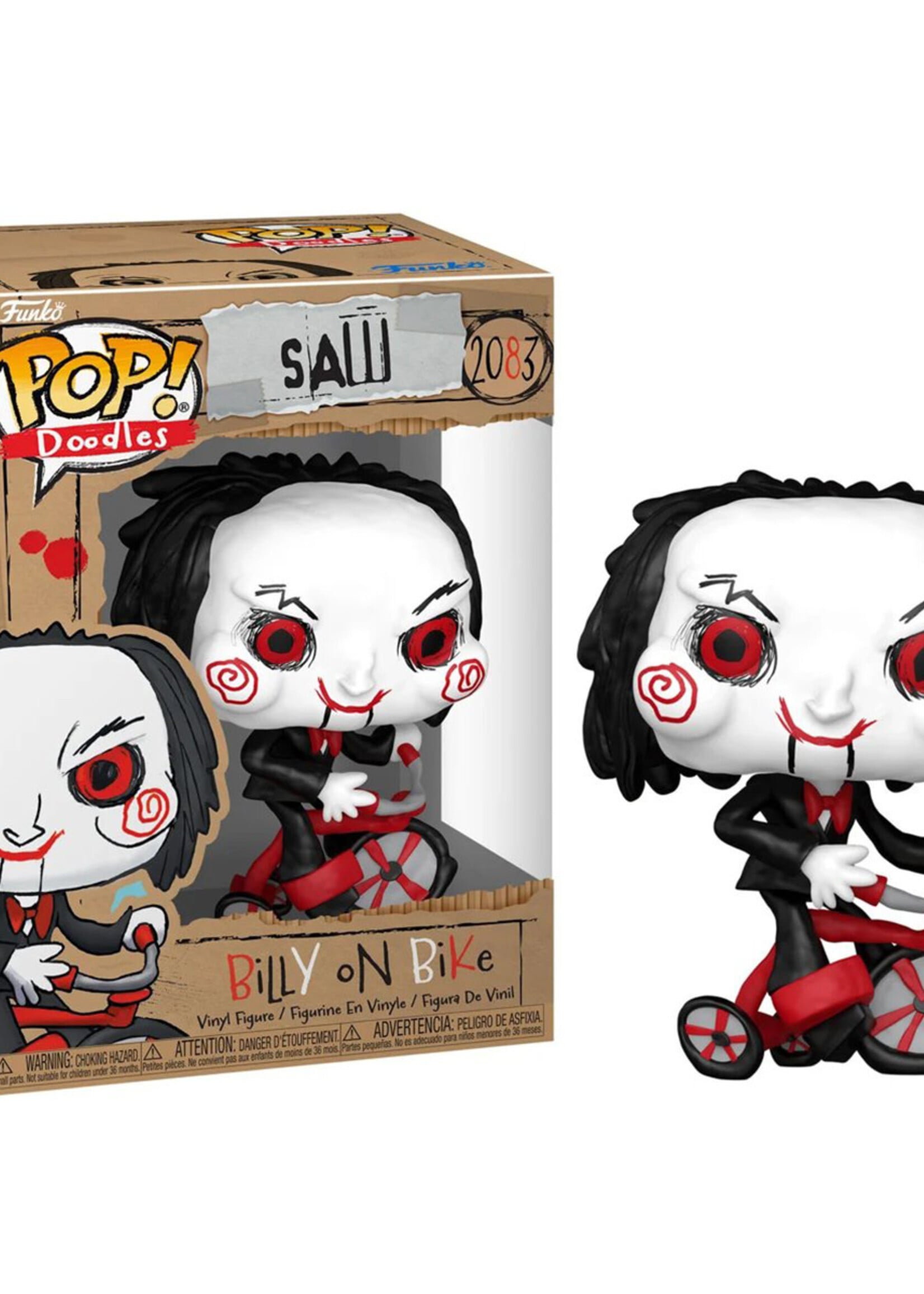 Saw Funko Pop N° 2083 Billy On Bike Doodles