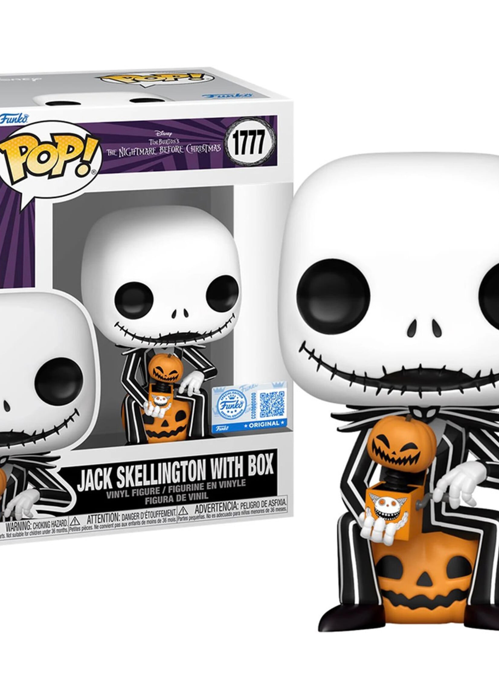 Nightmare Before Christmas Funko Pop N° 1777 Jack With Box