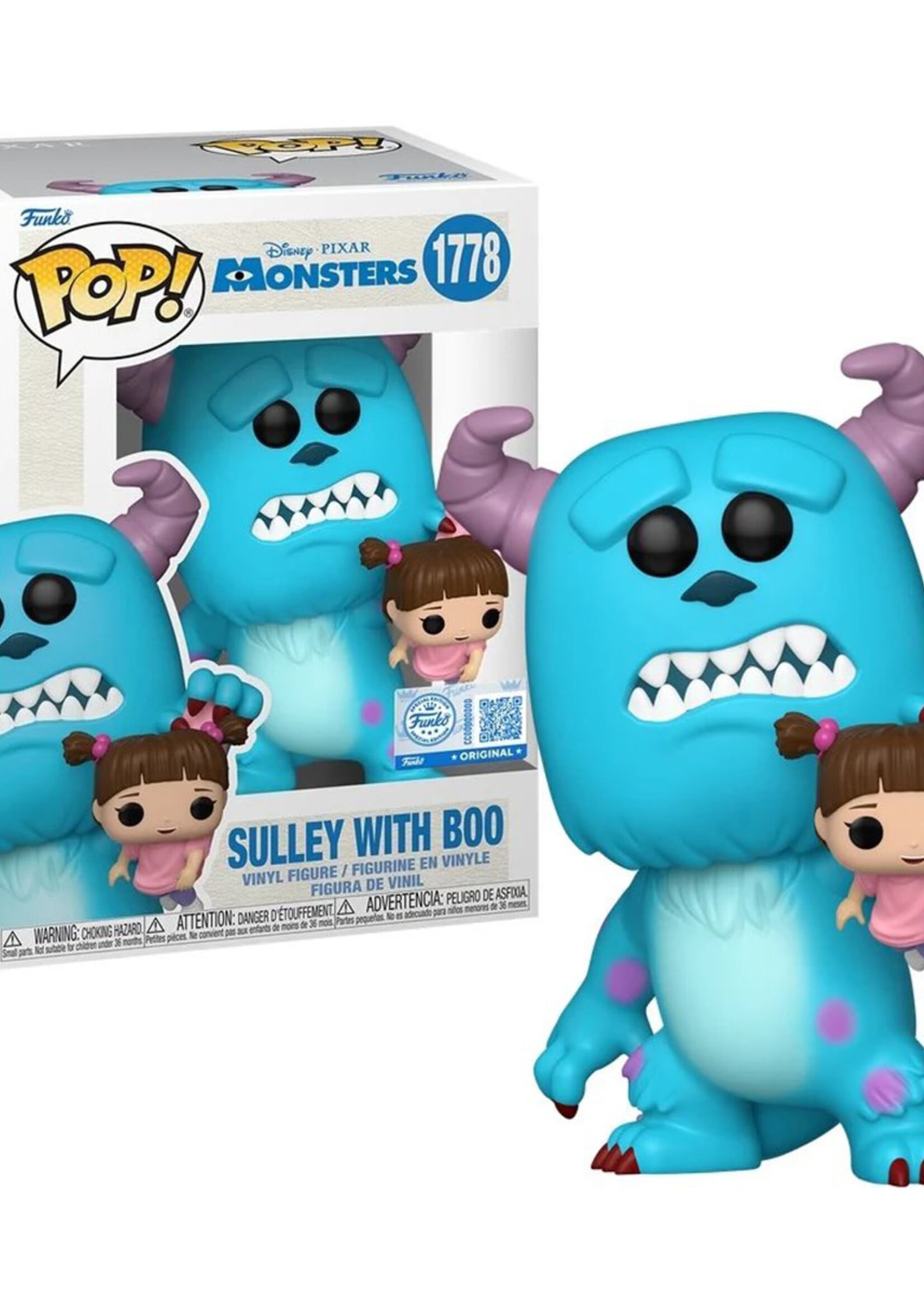 Monsters Inc Funko Pop N° 1778 Sulley With Boo