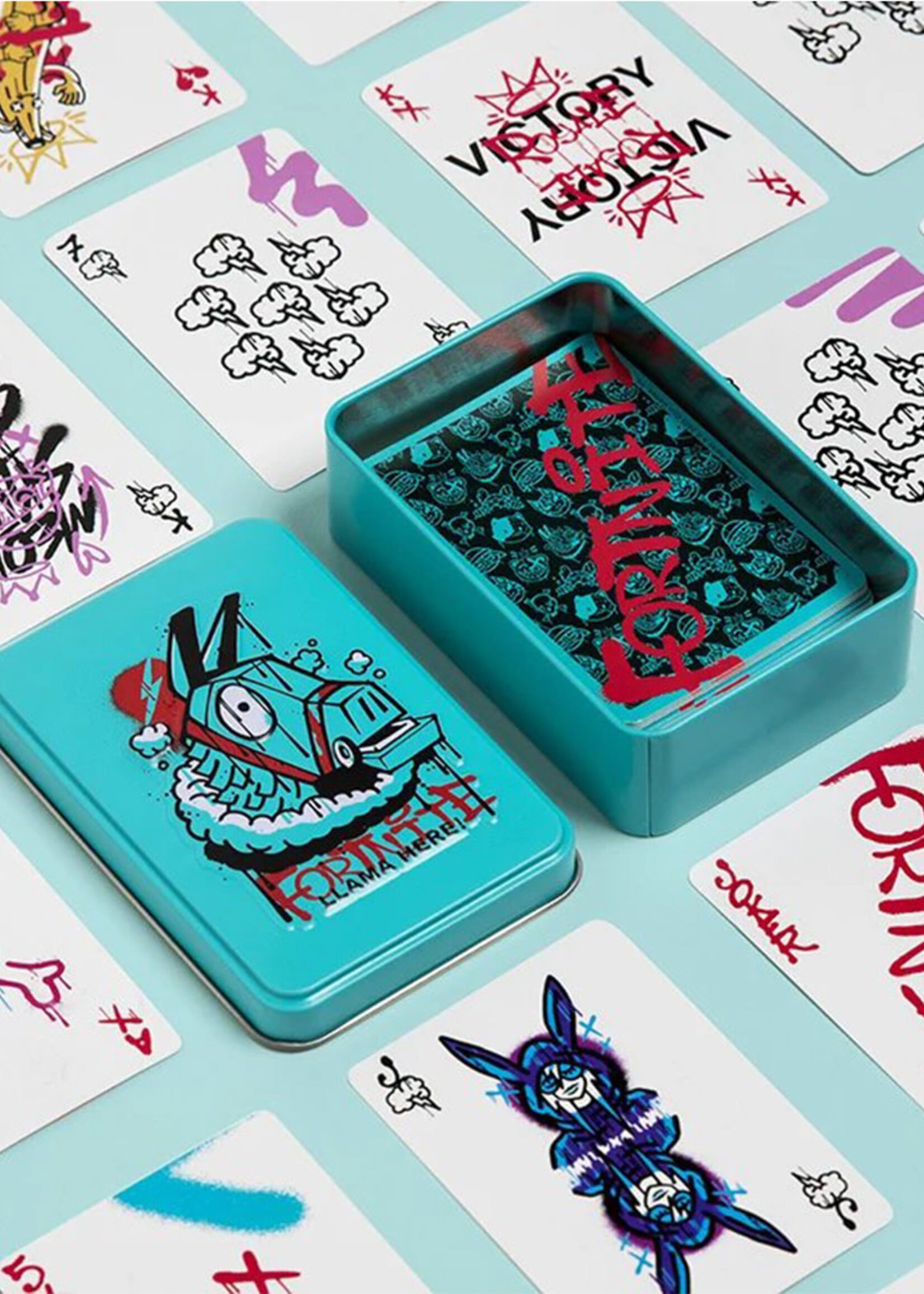Fortnite Llama here! Playing Cards In A Tin