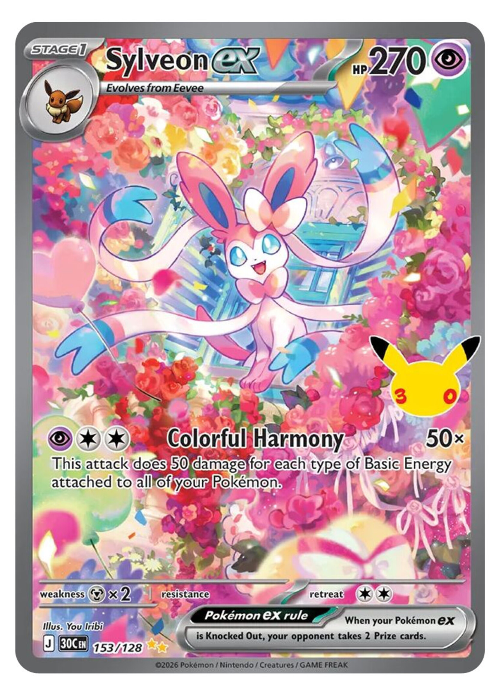 Sylveon Ex 153 (30C): near mint
