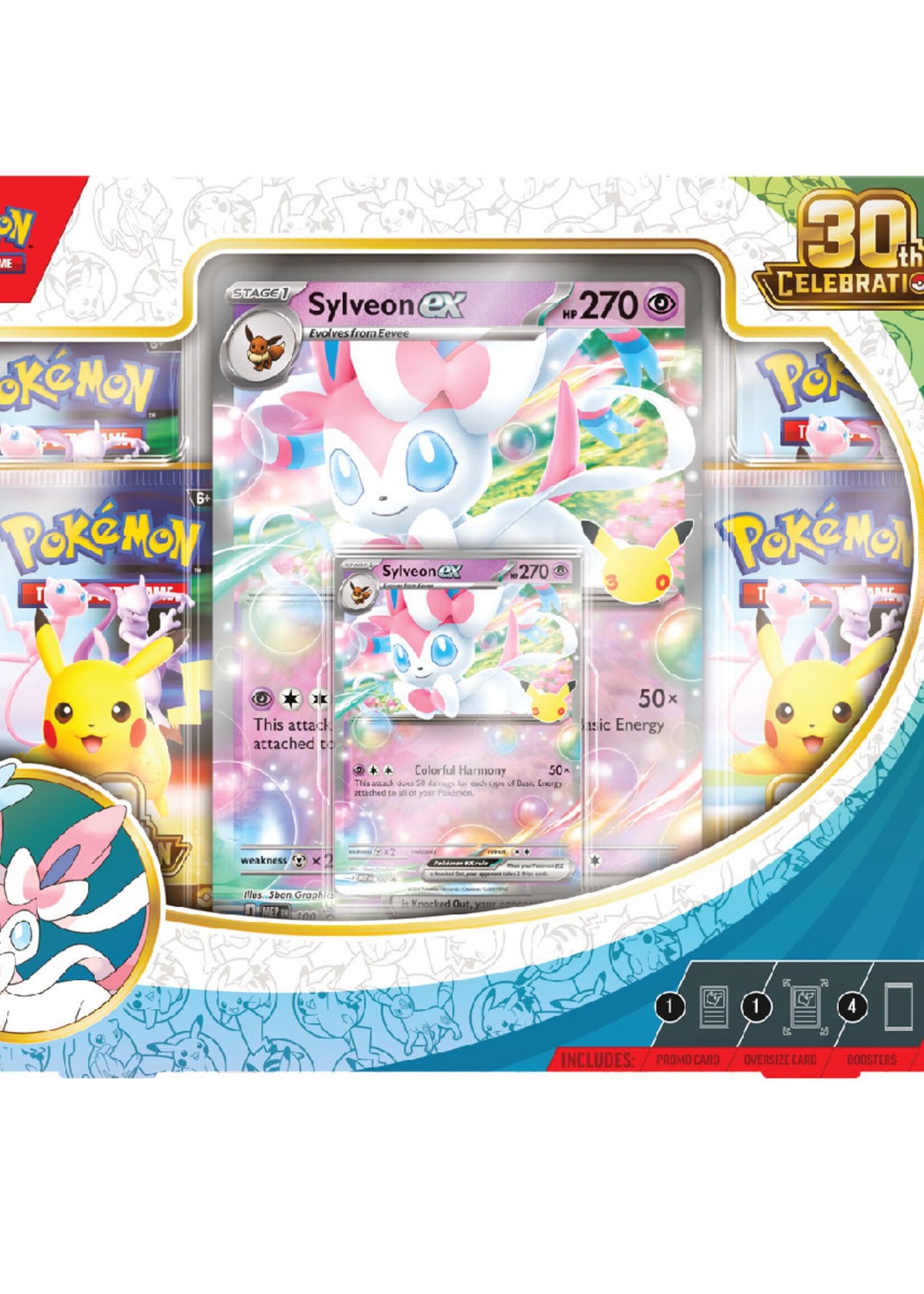 Pokémon 30th Celebration Sylveon Ex Box