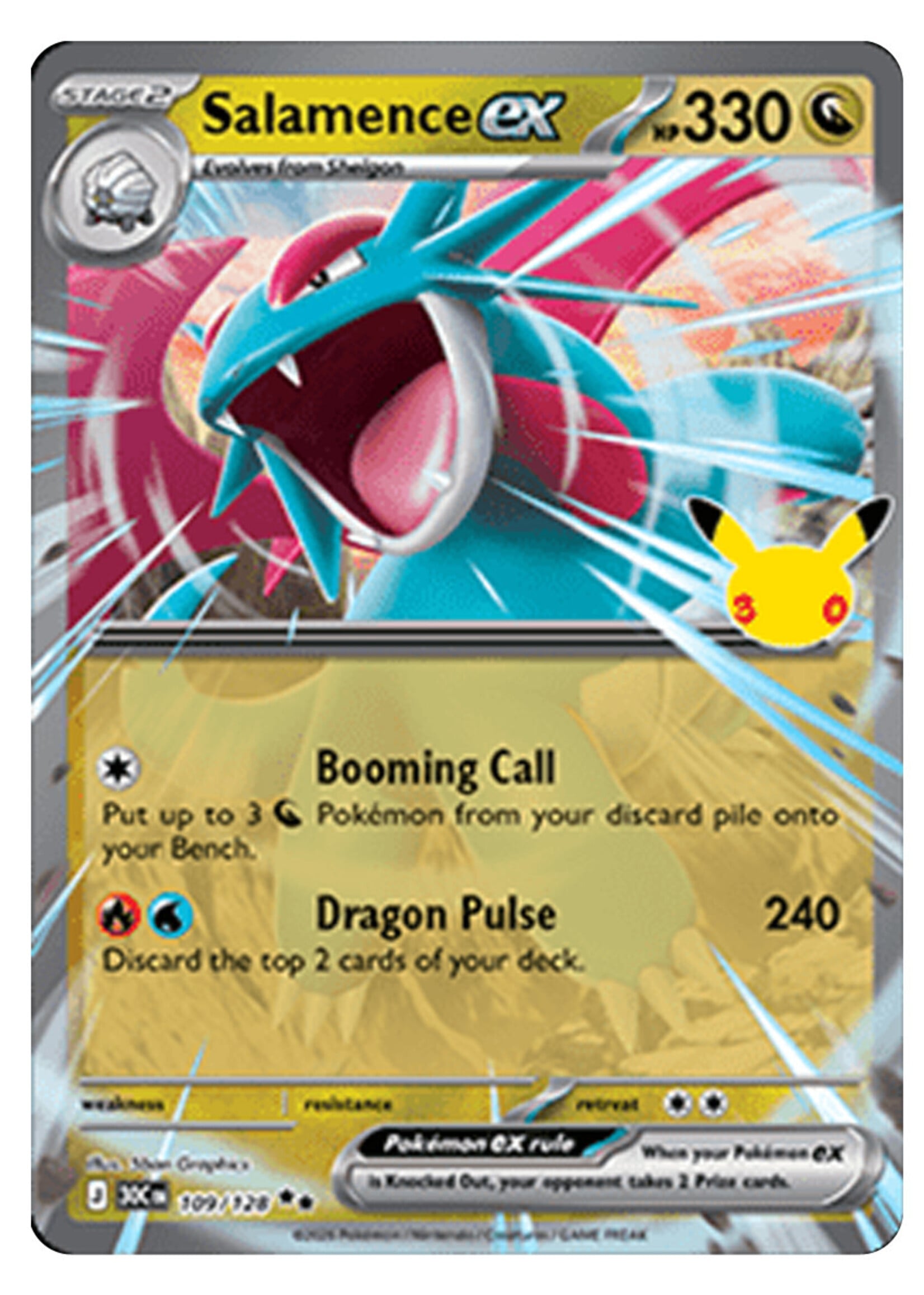 Salamence Ex 109 (30c): near mint