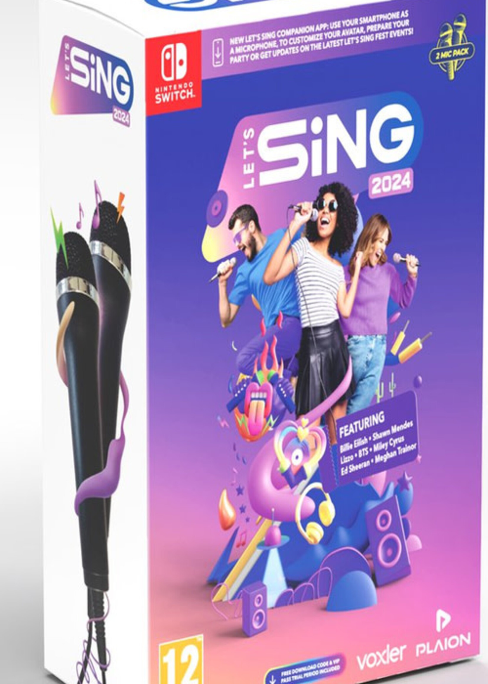 Let's Sing 2024 + 2 microfoons Switch