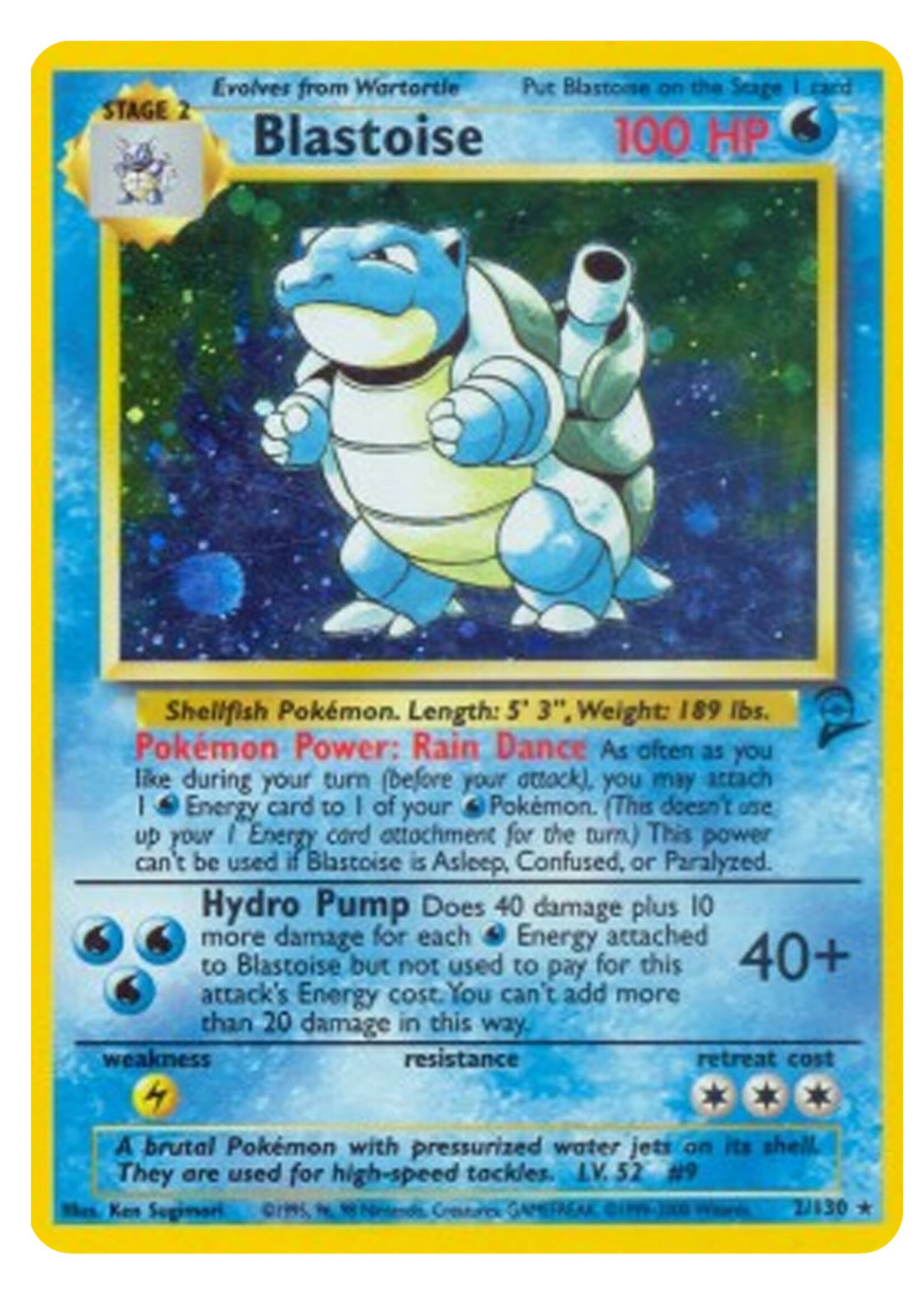 Blastoise 2 (BS2): light played