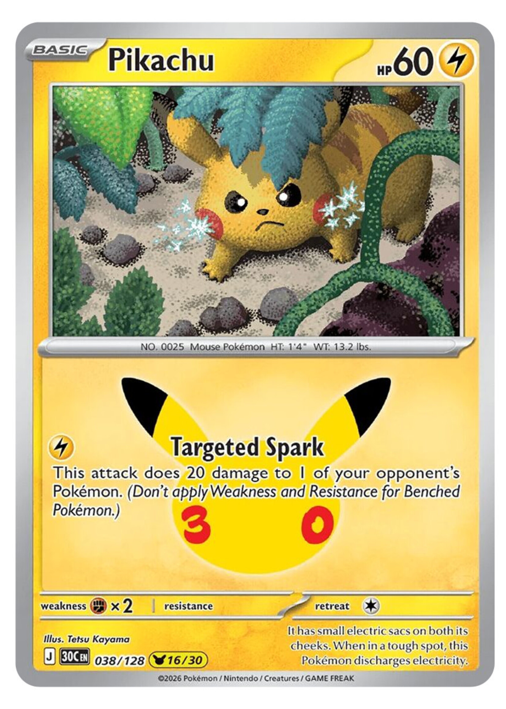Pikachu 38 (30C): near mint