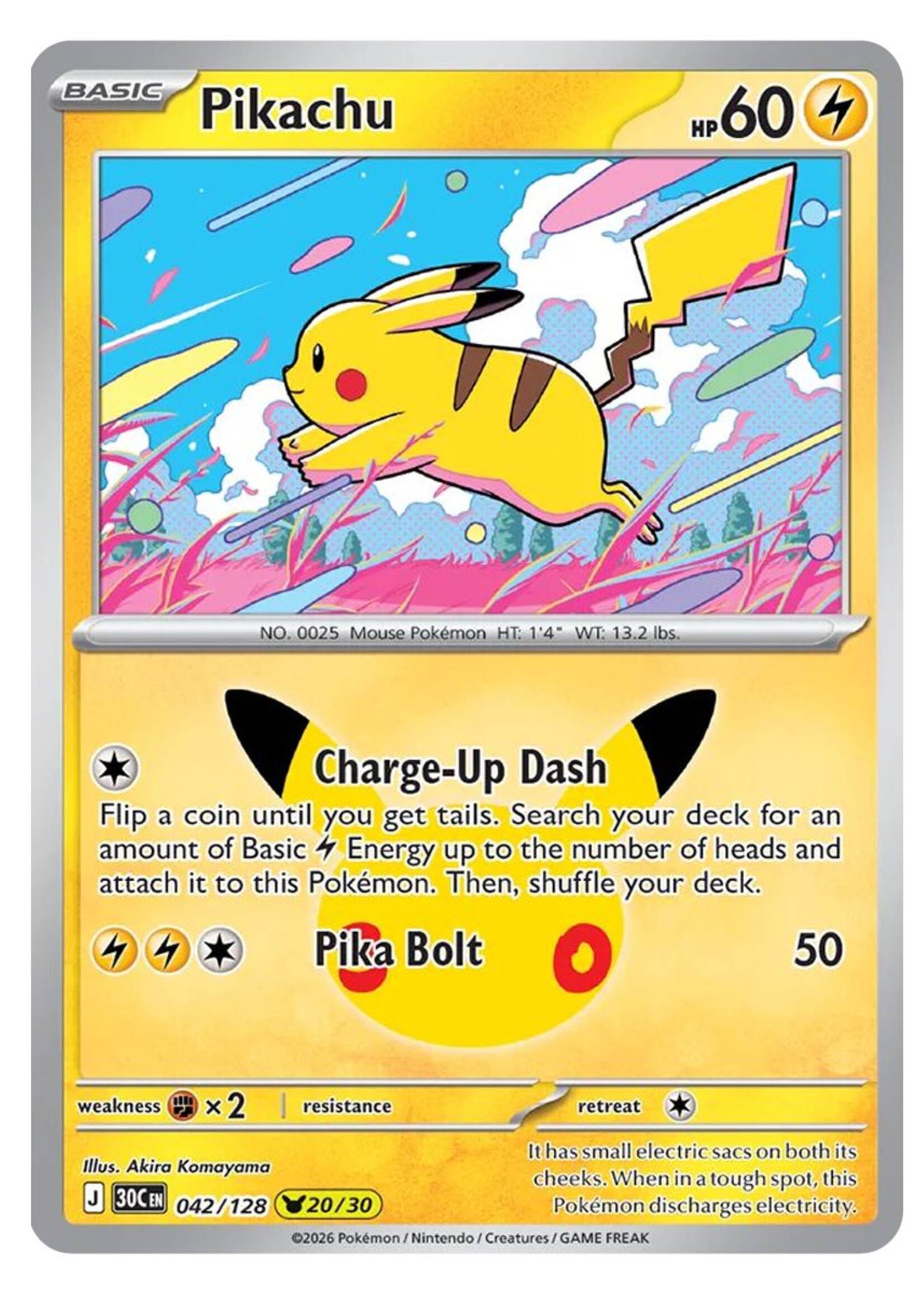 Pikachu 42 (30C): near mint