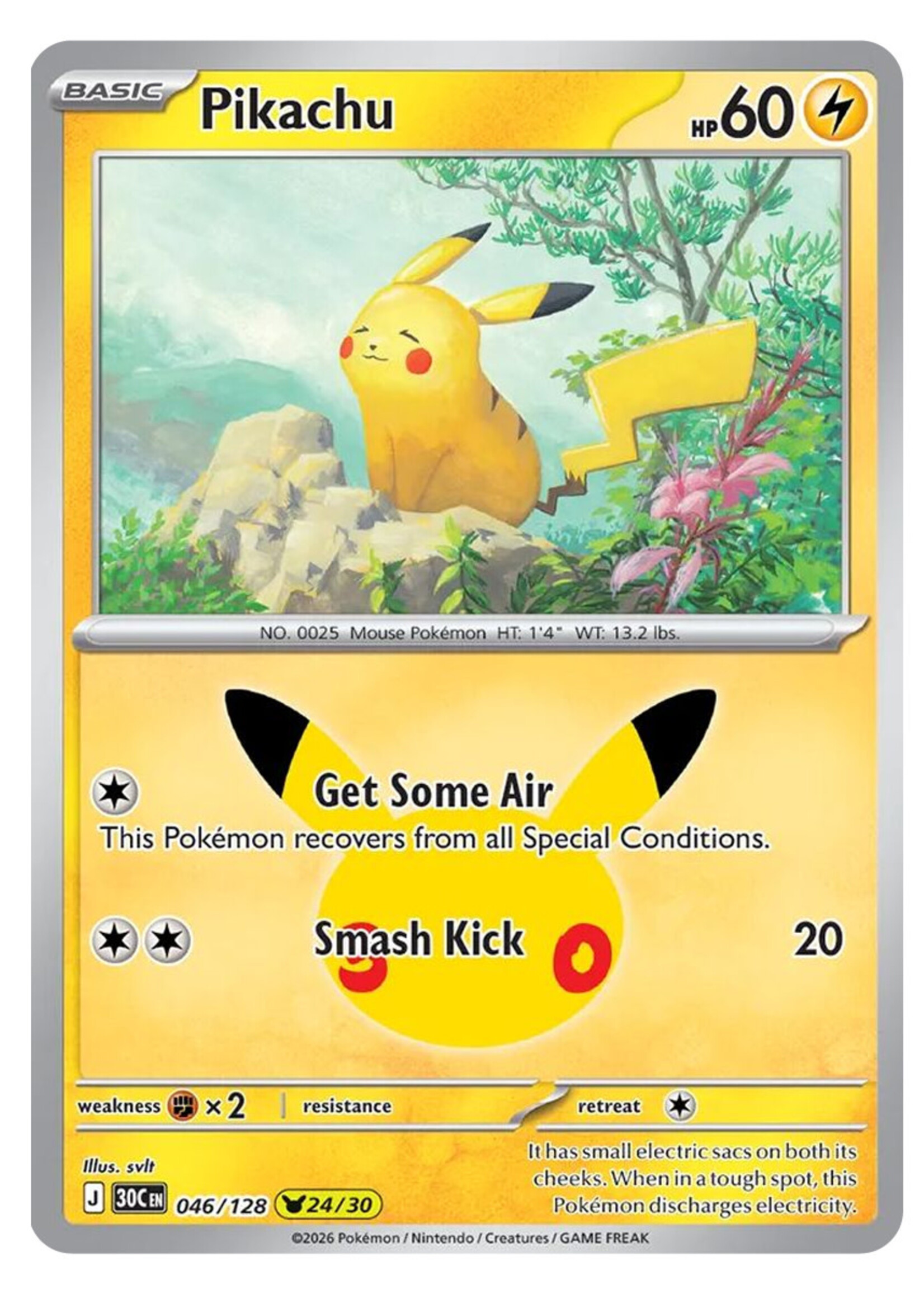 Pikachu 46 (30C): near mint
