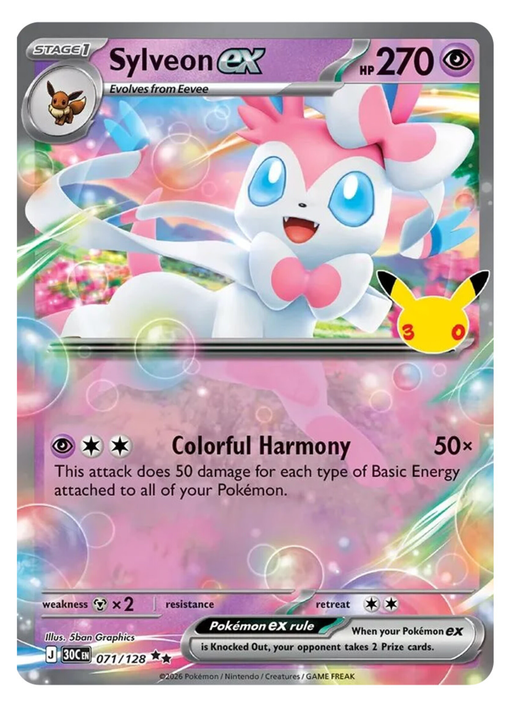 Sylveon Ex 71 (30C): near mint