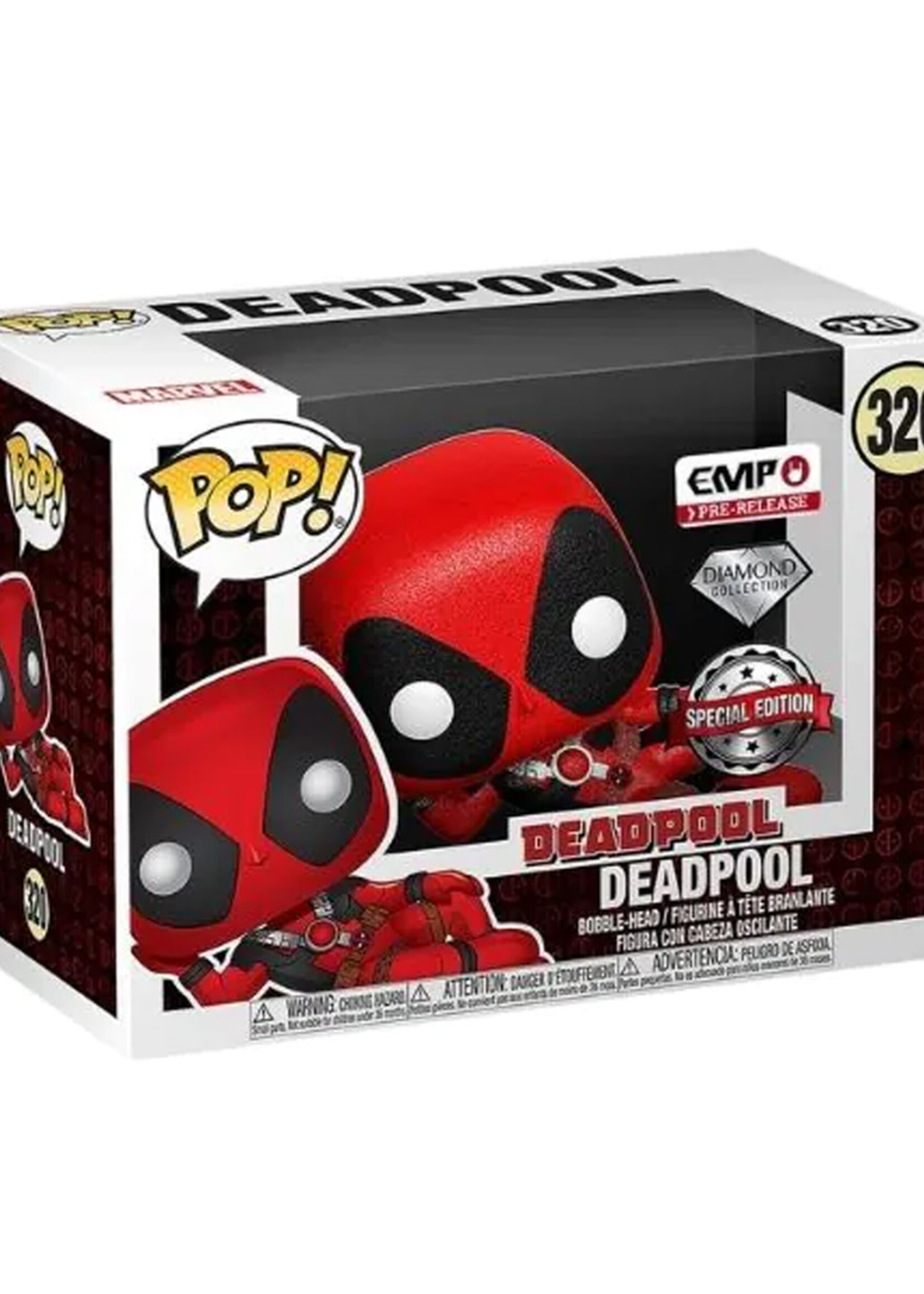 Deadpool Funko Pop Diamond Collection EMP Pre-Release N° 320 Deadpool