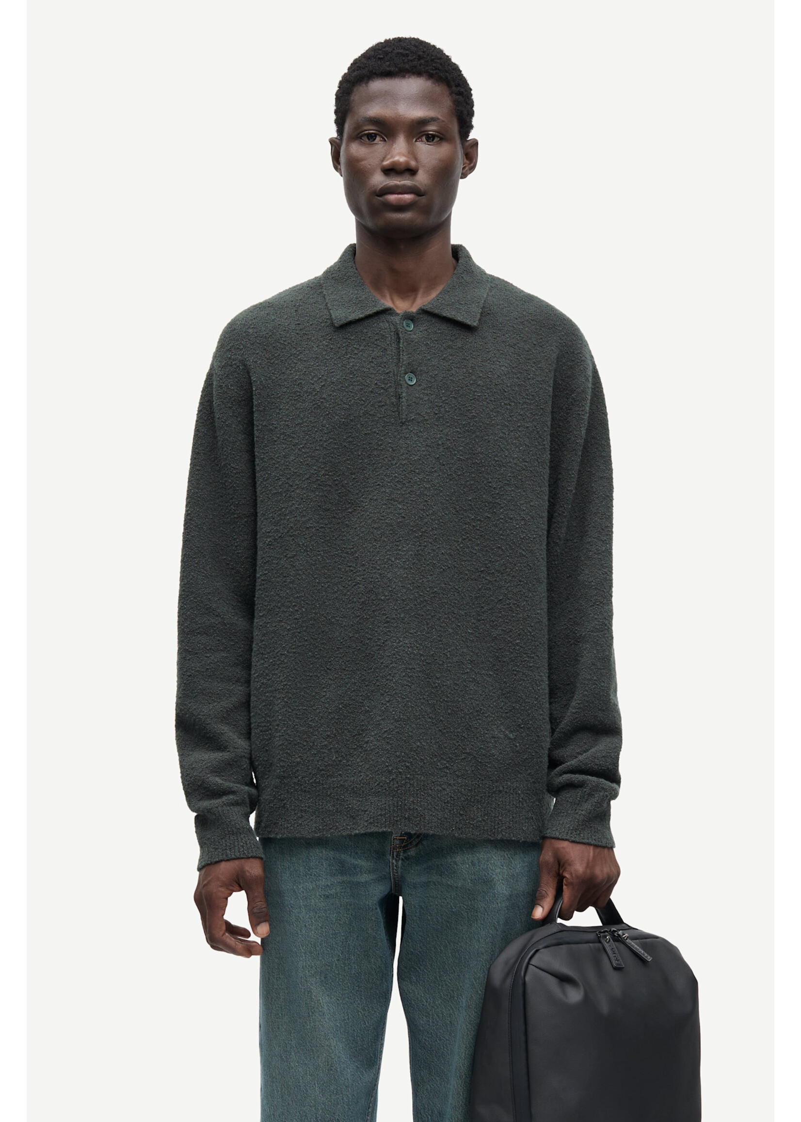 Samsøe Samsøe Samsoe Samsoe Sanino Polo - Dark Evergreen