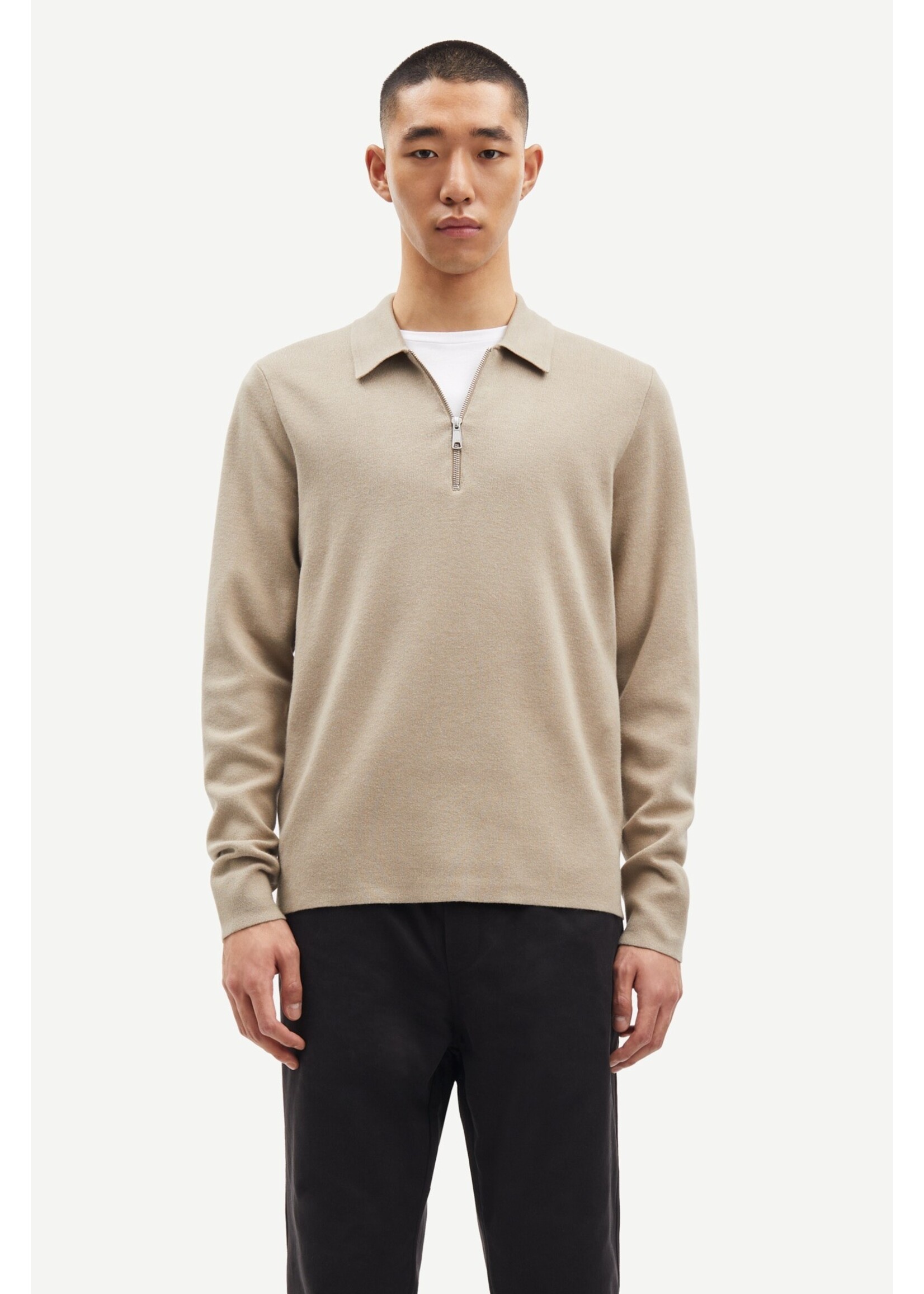 Samsøe Samsøe Guna Half Zip - Pure Cashmere