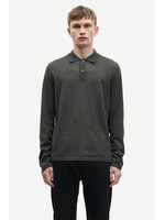 Samsøe Samsøe Sarowan Polo ls - Dark Evergreen Mel
