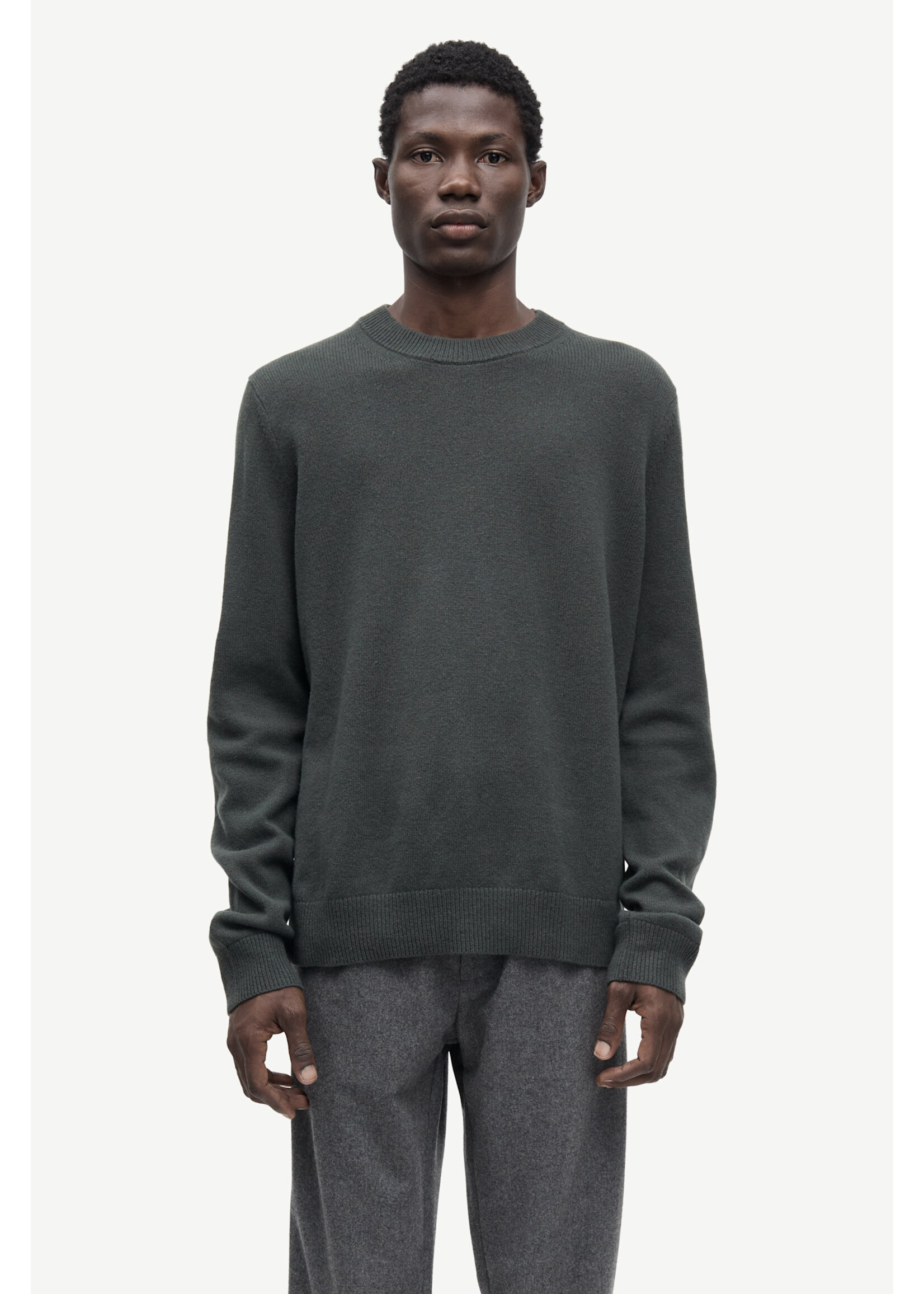 Samsøe Samsøe Isak Knit Sweater - Dark Evergreen