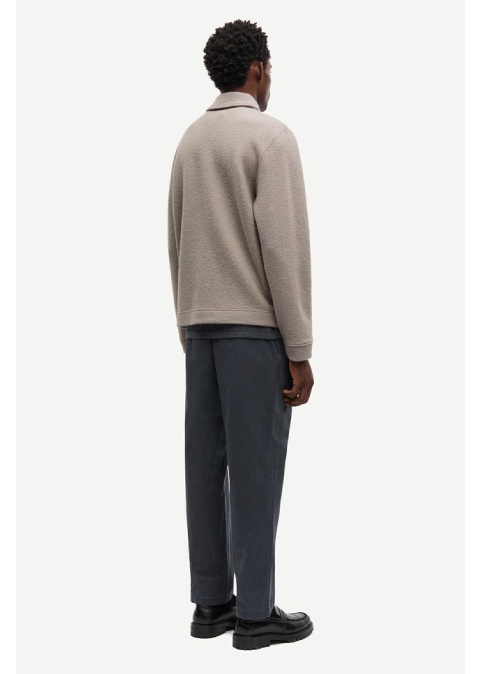 Samsøe Samsøe Hannes full zip - Elephant Skin