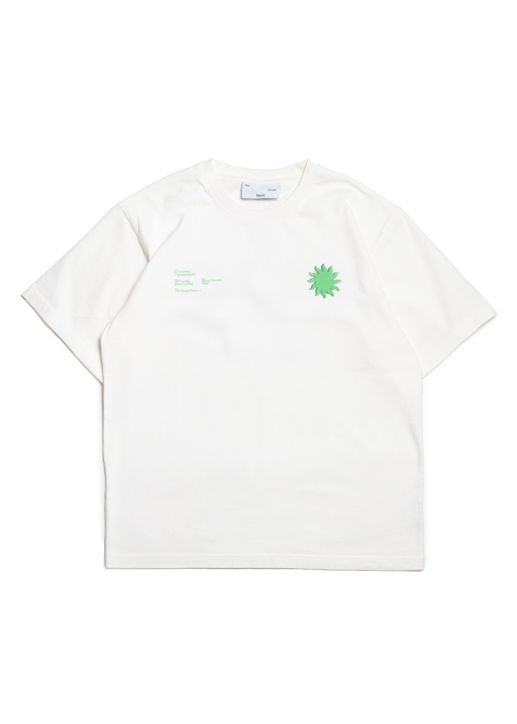 The Savage Report Small Sun T-Shirt - White