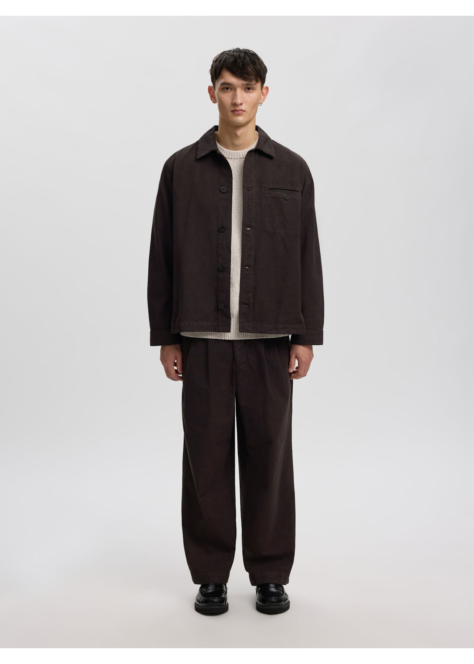 Annarr Annarr Anrvern Structure Overshirt - Licorice