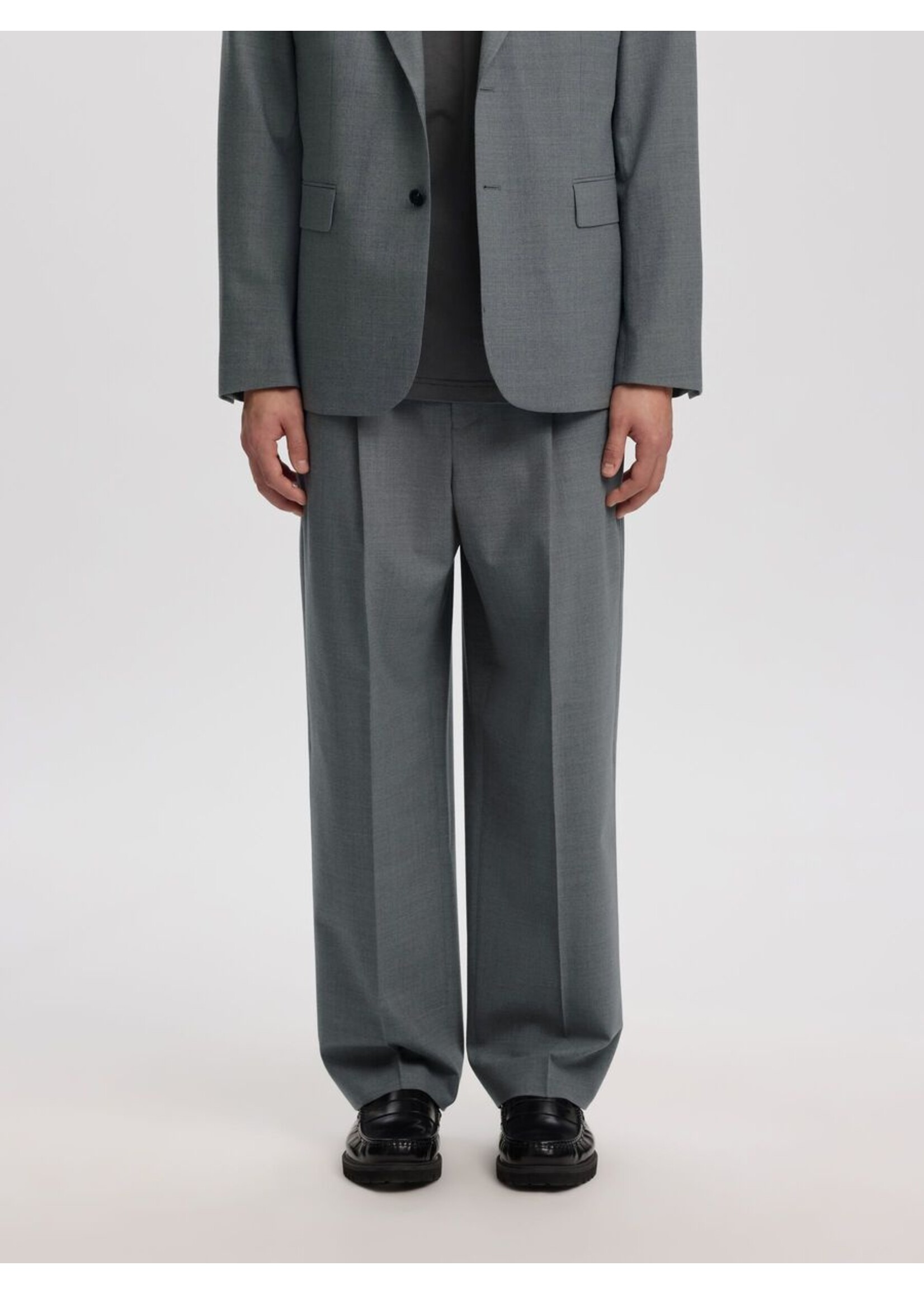 Annarr Anrnorr Wool Blend Trousers - Grey