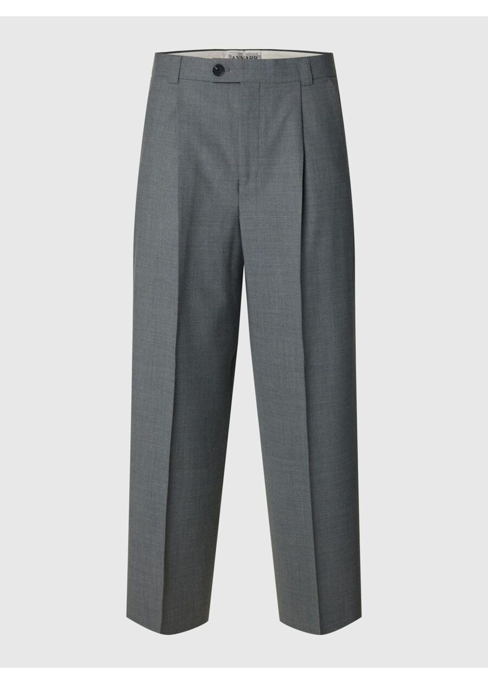 Annarr Anrnorr Wool Blend Trousers - Grey